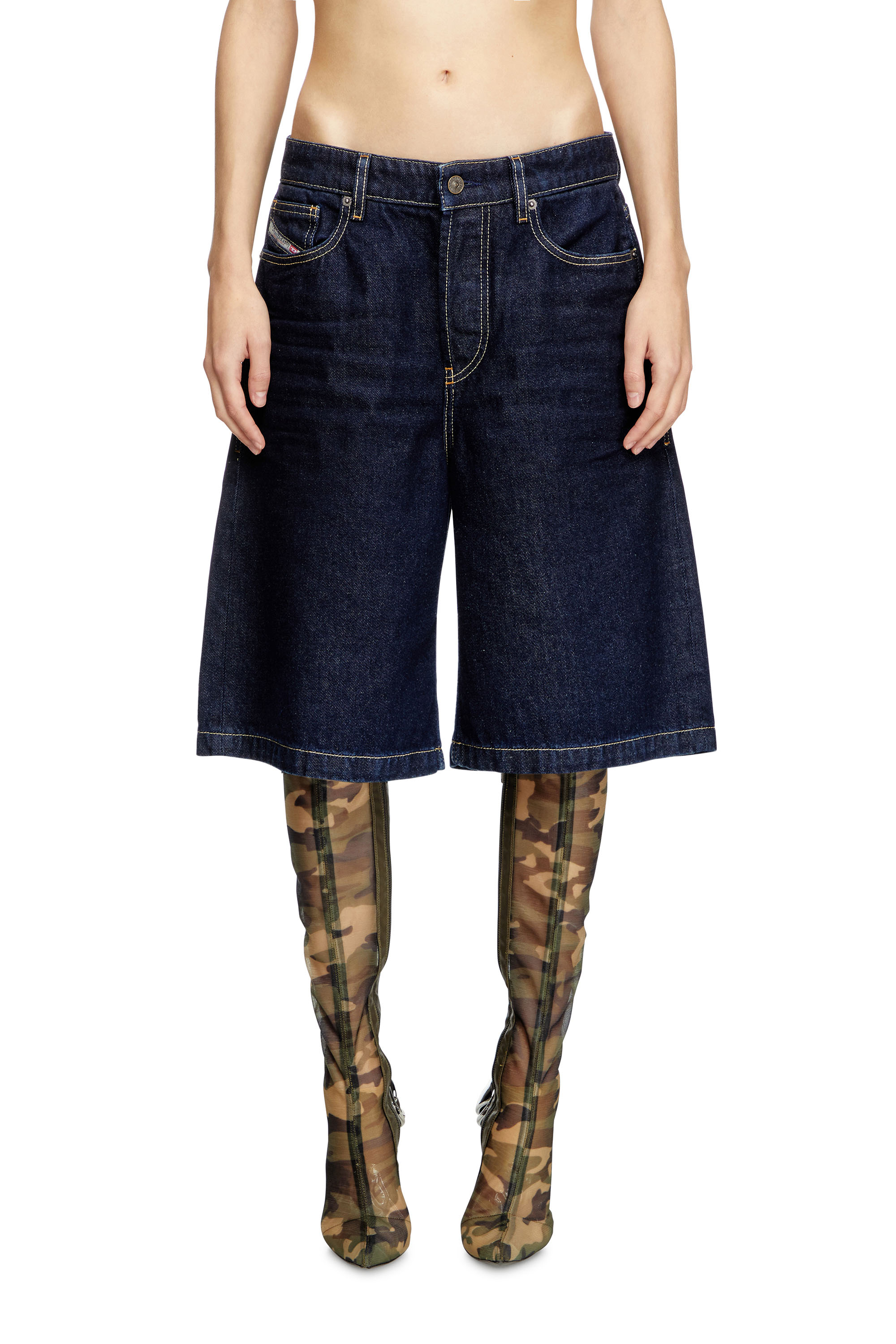 Diesel - DE-SIRE-SHORT, Short en denim clean-wash Femme in Bleu - 1