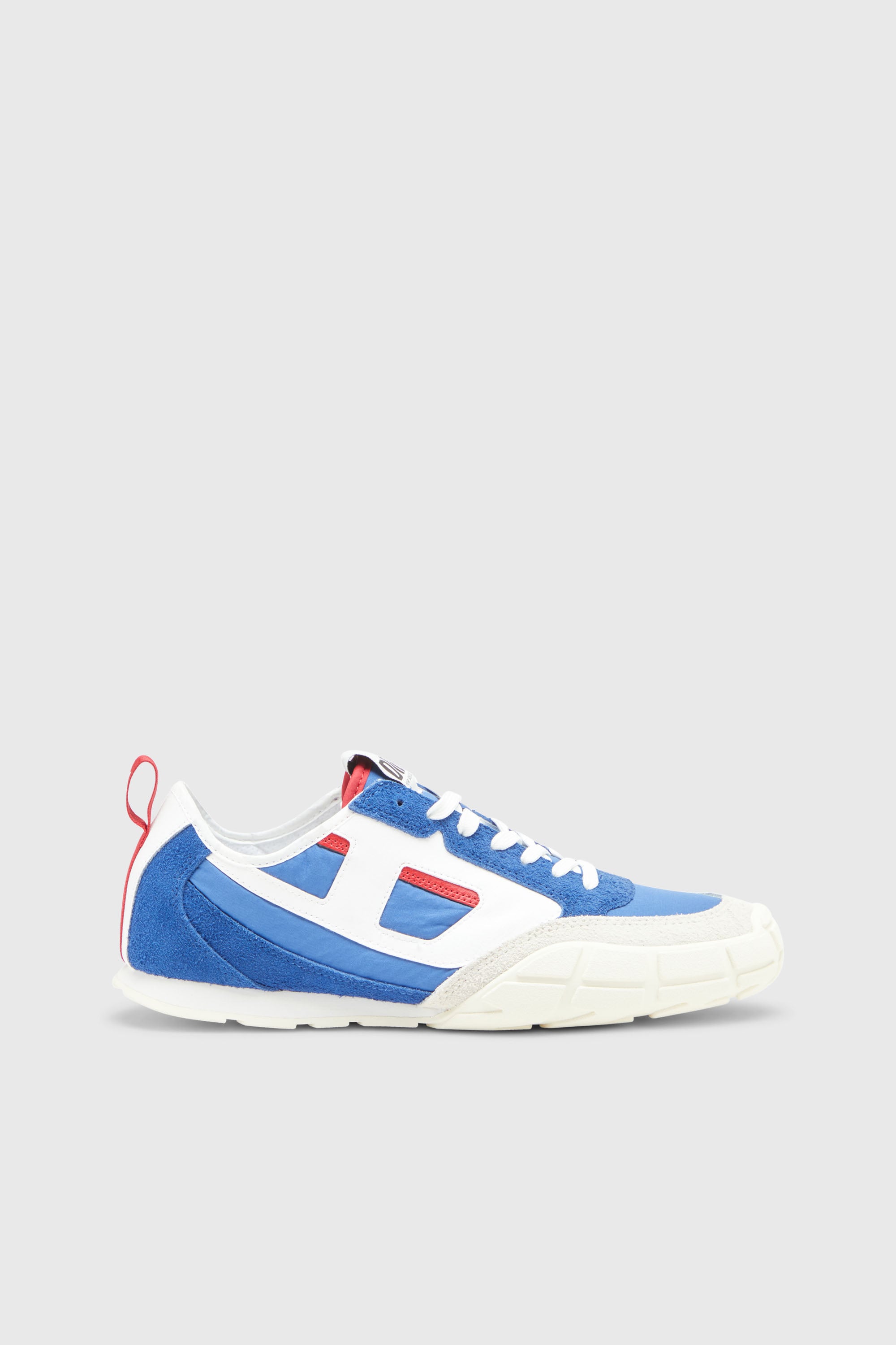 Diesel - S-PAGODHA LOW, S-Pagodha-Sneakers en cuir, su&egrave;de et tissu ind&eacute;chirable Homme in Bleu - 1