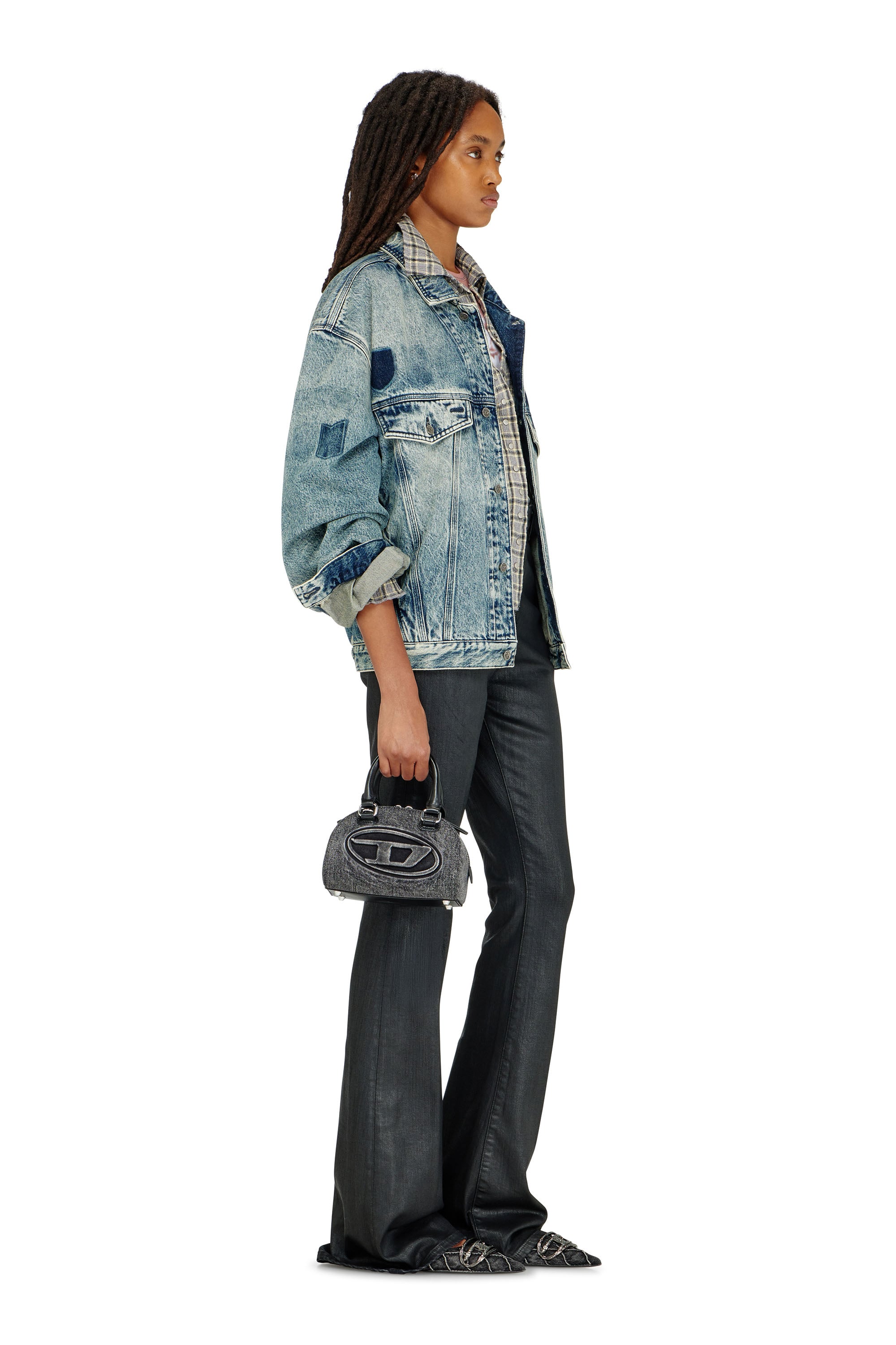 Diesel - Bootcut Jeans 1973 D-Partt 09P78 Femme, Noir/Gris fonc&eacute; - Image 3
