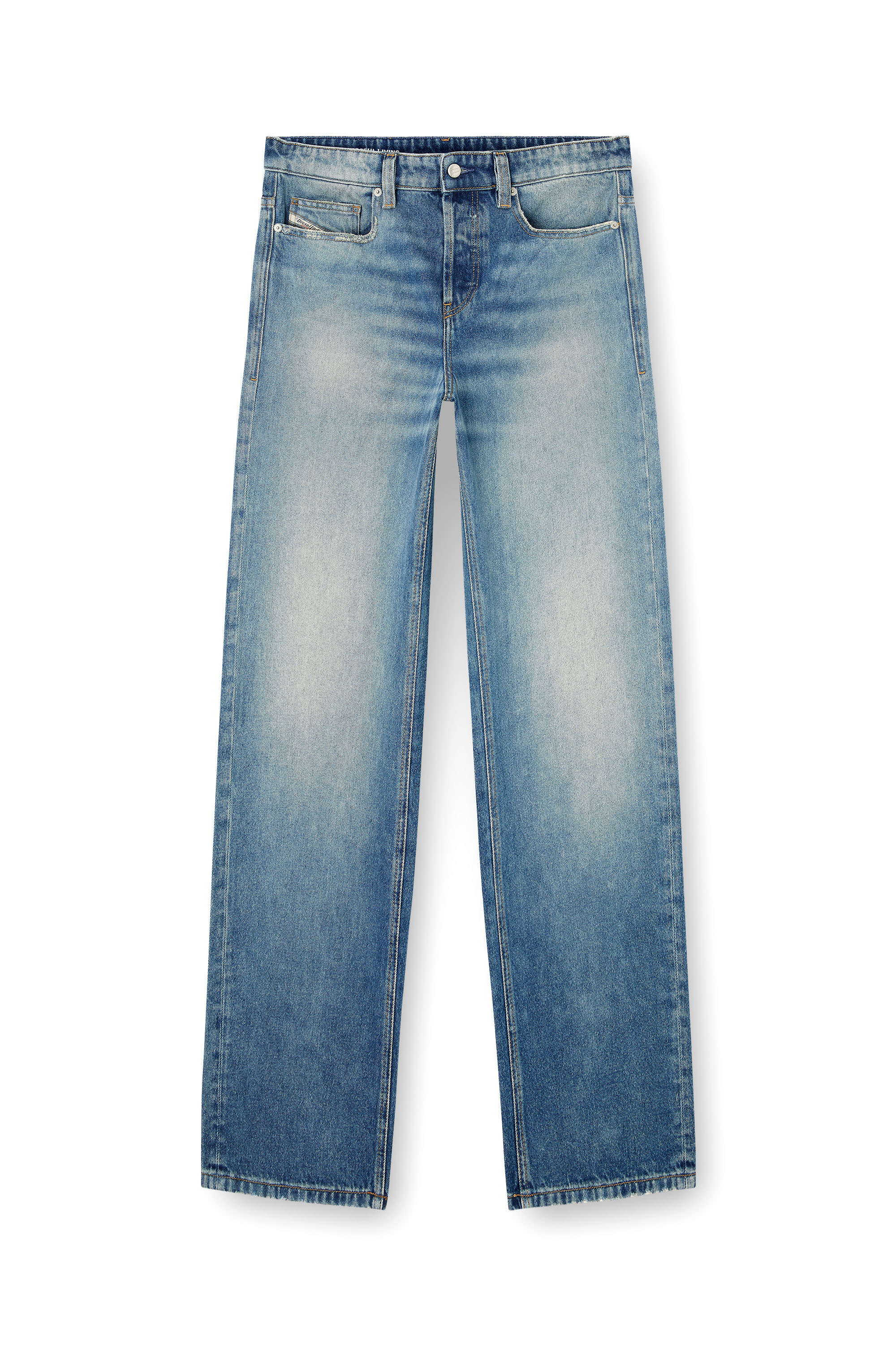 Diesel - Relaxed Jeans 2001 D-Macro 0DBEB Homme, Bleu moyen - Image 3