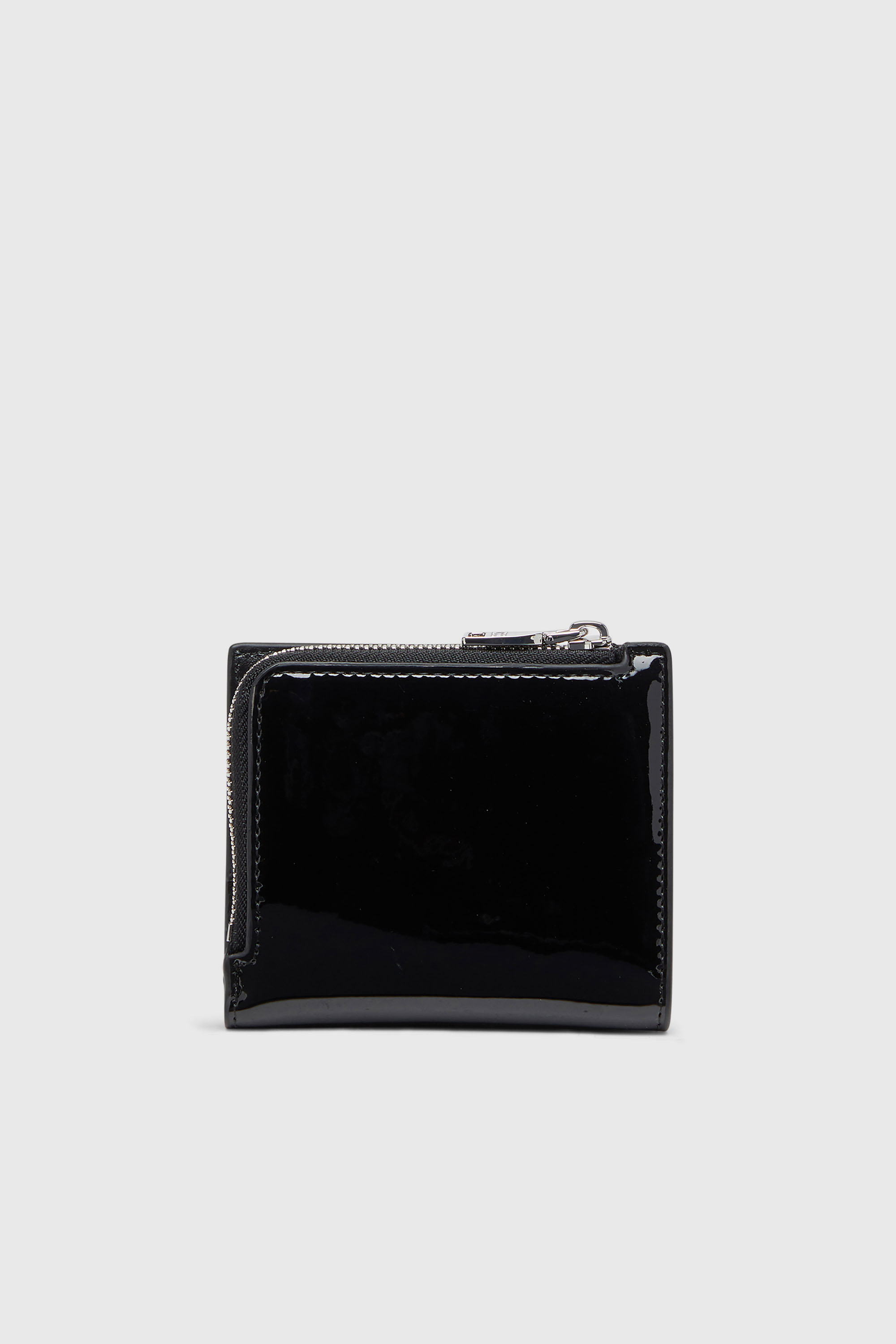 Diesel - PLAY BI FOLD ZIP L, Portefeuille &agrave; rabat en PU brillant Femme in Noir - 2
