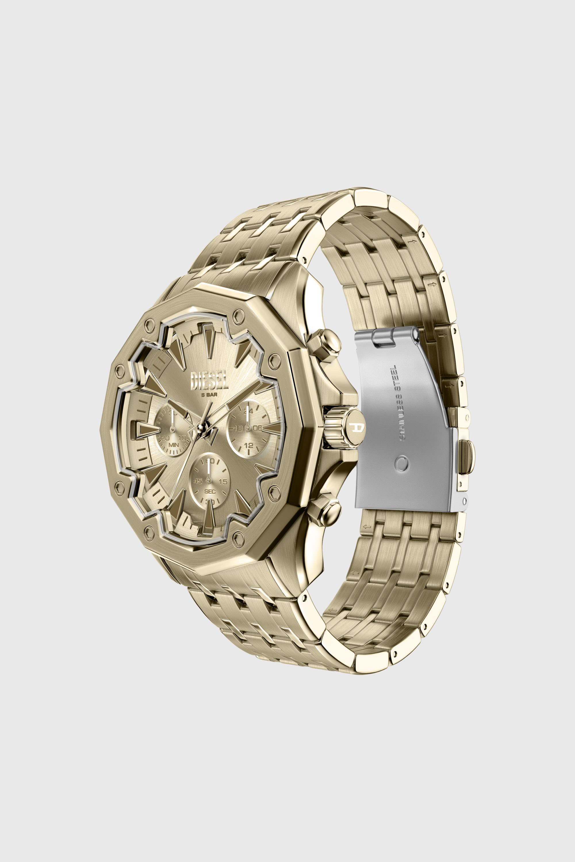 Diesel - DZ4707 WATCH, Montre Stinger en acier inoxydable dor&eacute; Homme in Dor&eacute; - 7