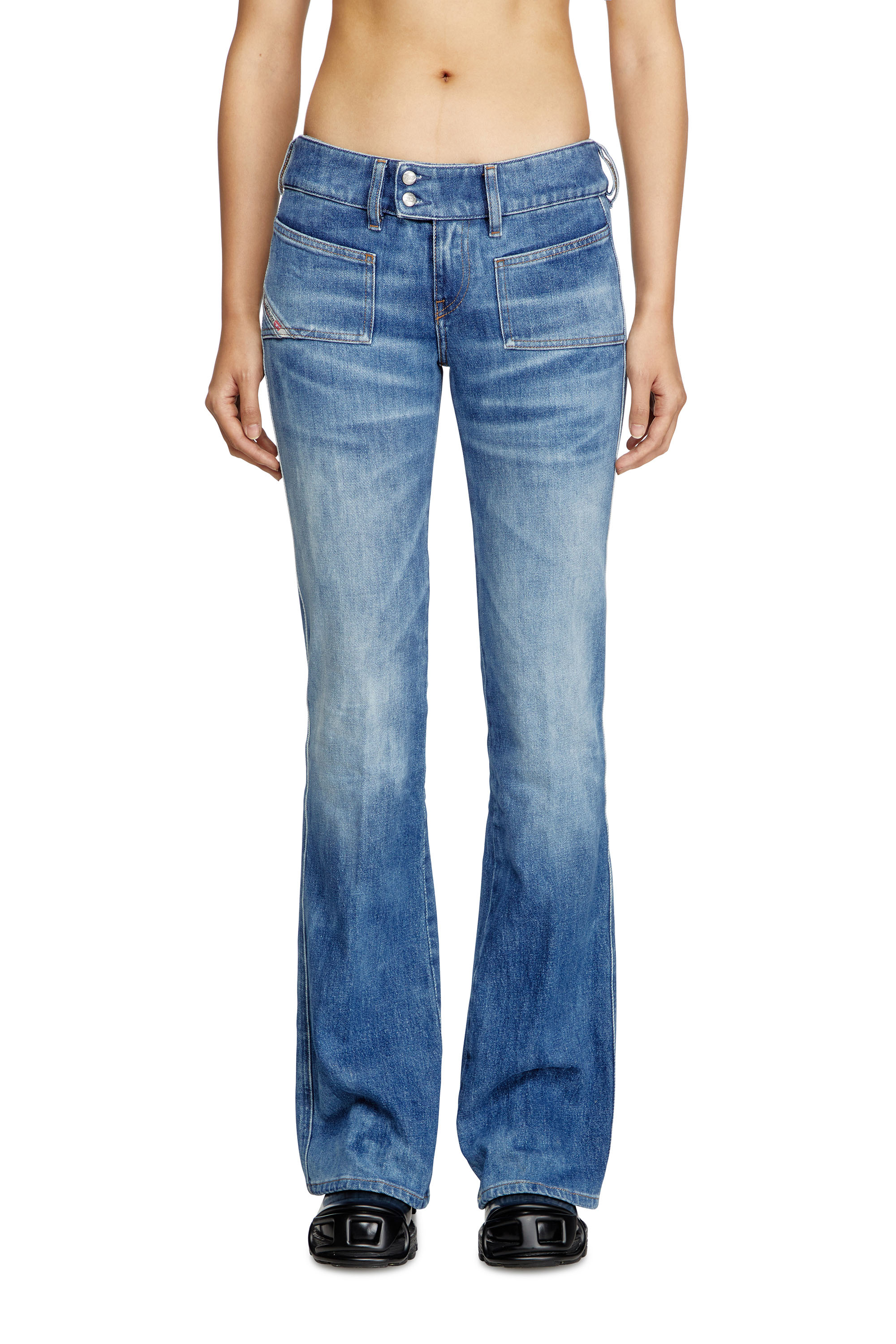 Diesel - Woman's Bootcut Jeans D-Hush 09L19, Medium blue - 1