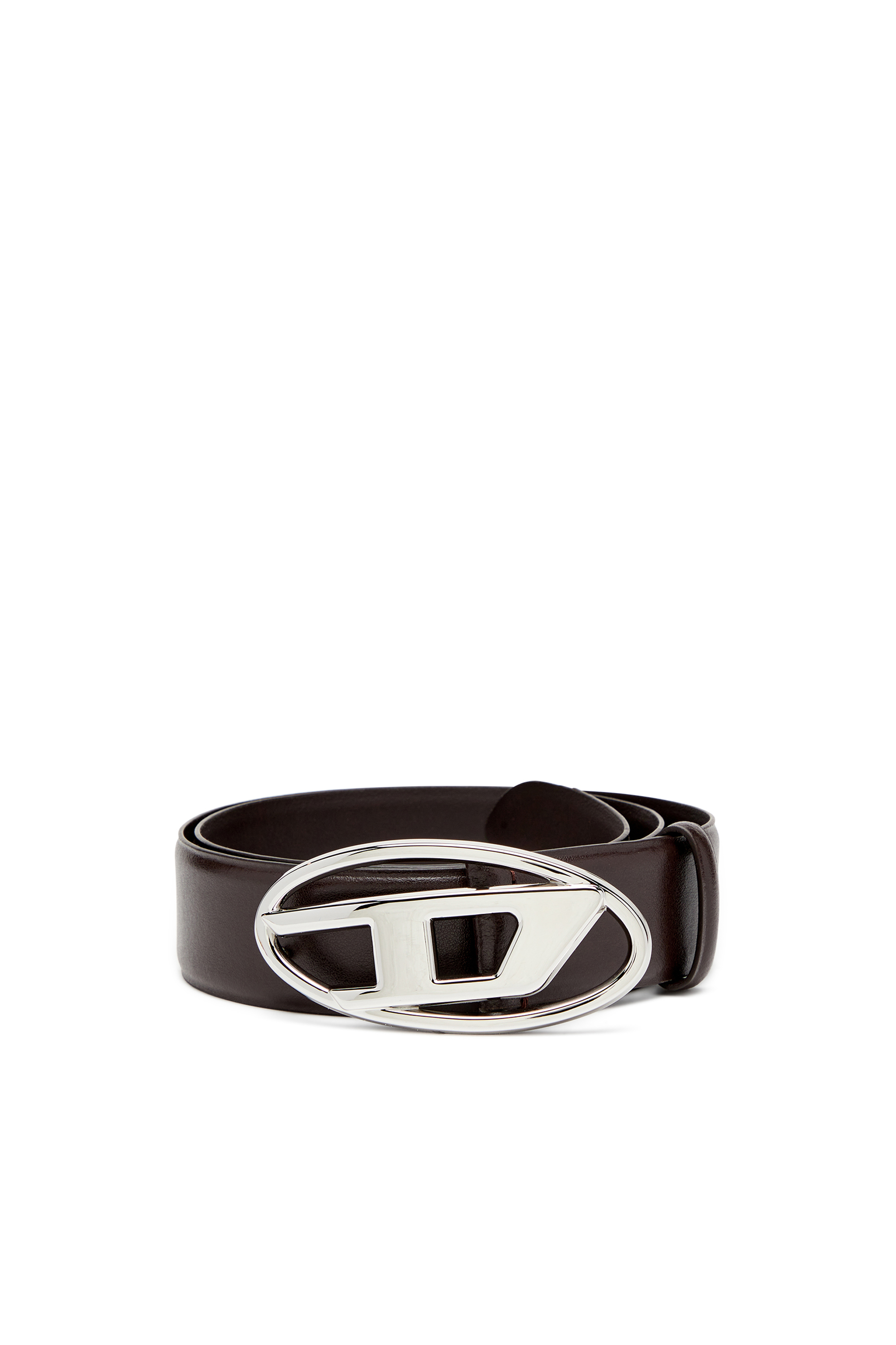 Diesel - B-1DR, Ceinture en cuir avec boucle en D ovale Homme in Marron - 2