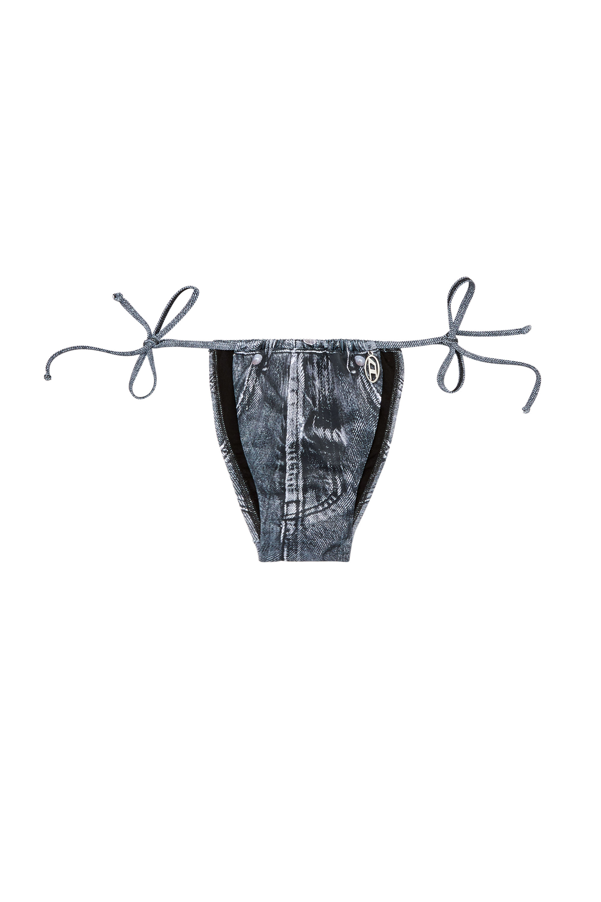 Diesel - JODIE-DNM, Bas de bikini avec effet trompe l'œil jean Femme in Bleu - 4