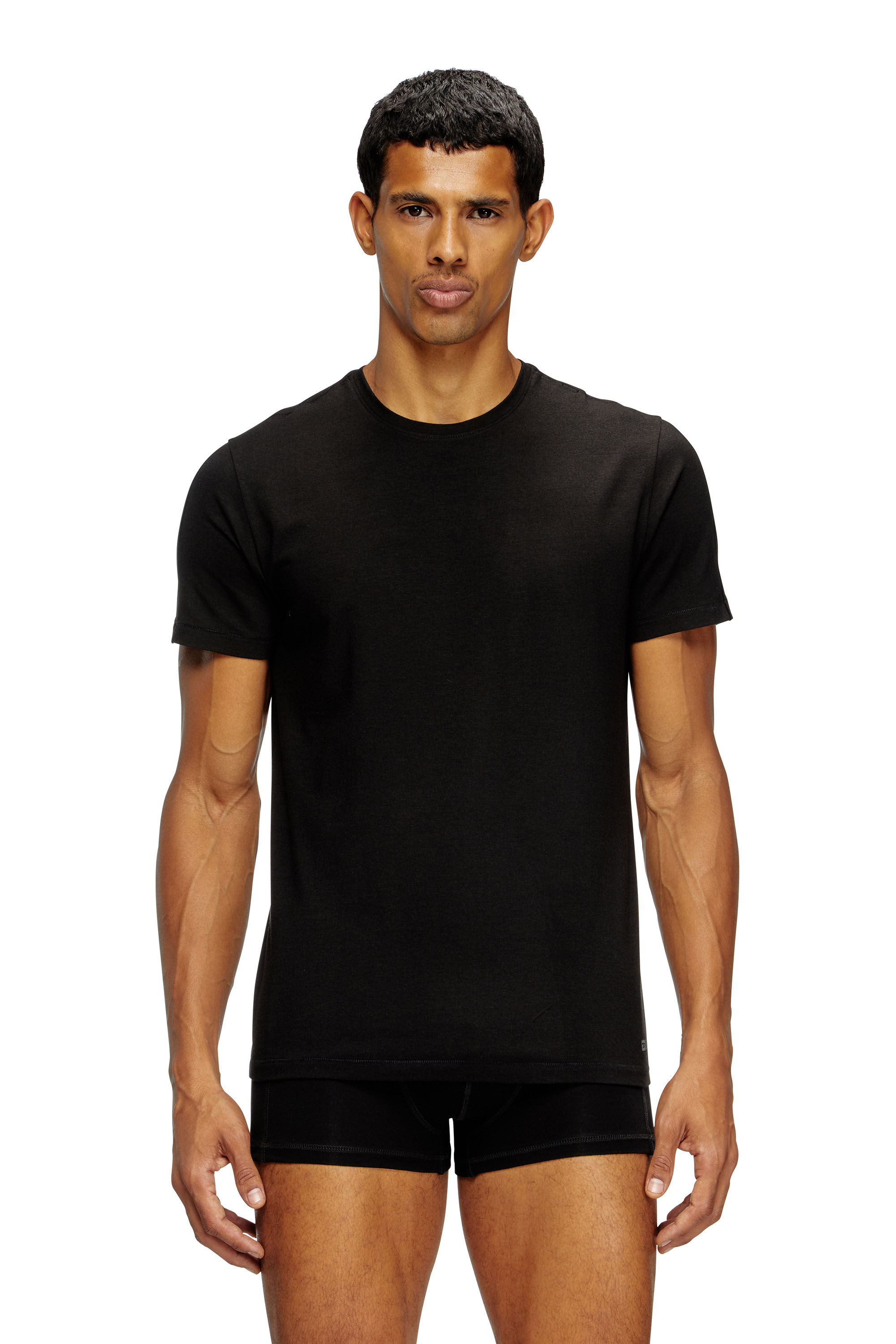 Diesel - RANDAL-D-MONO-2PACK, Lot de 2 T-shirts en jersey fluide Homme in Noir - 1