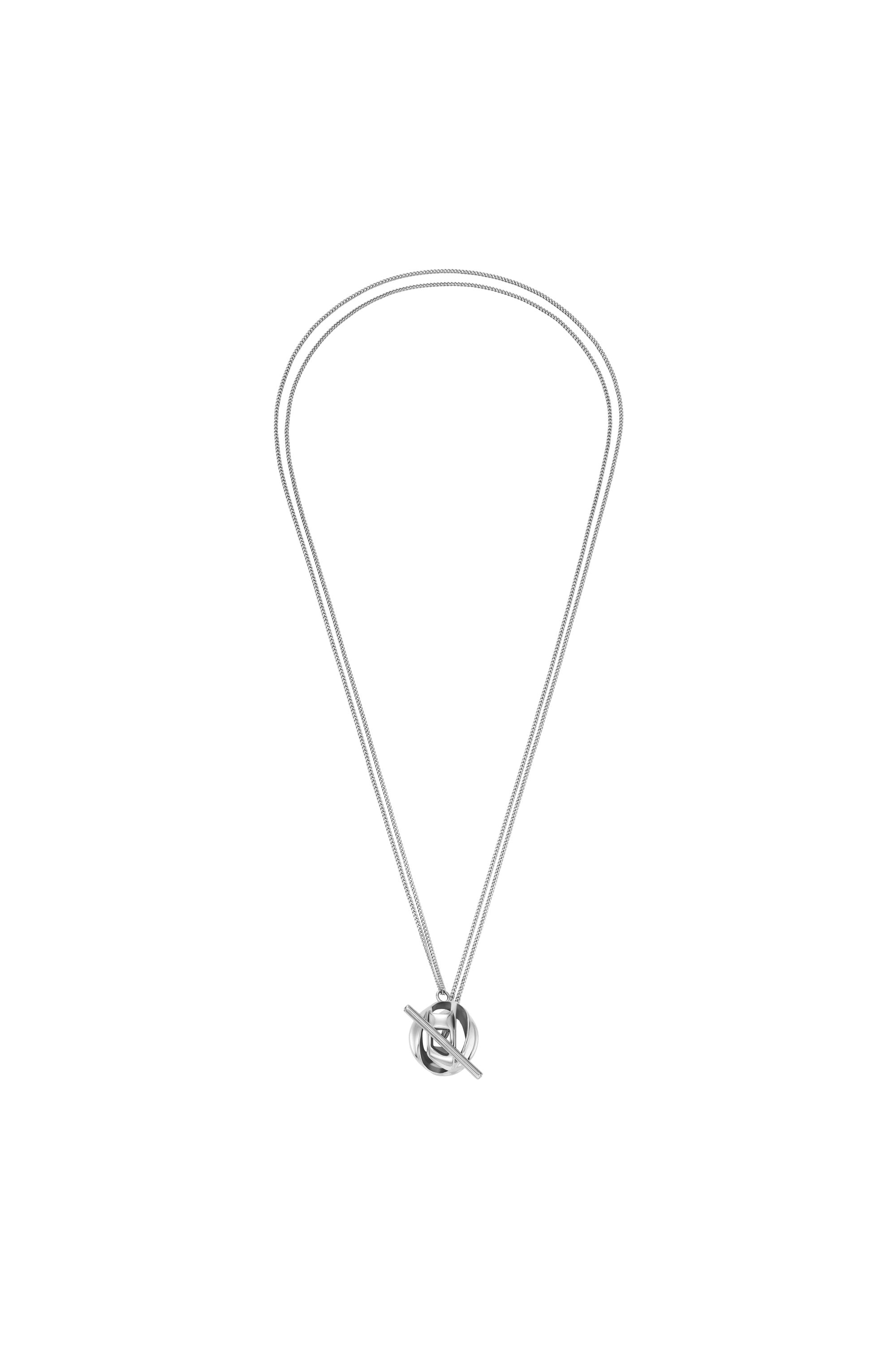 Diesel - DX1716040, Collier pendentif en acier inoxydable Mixte in Gris argent&eacute; - 1
