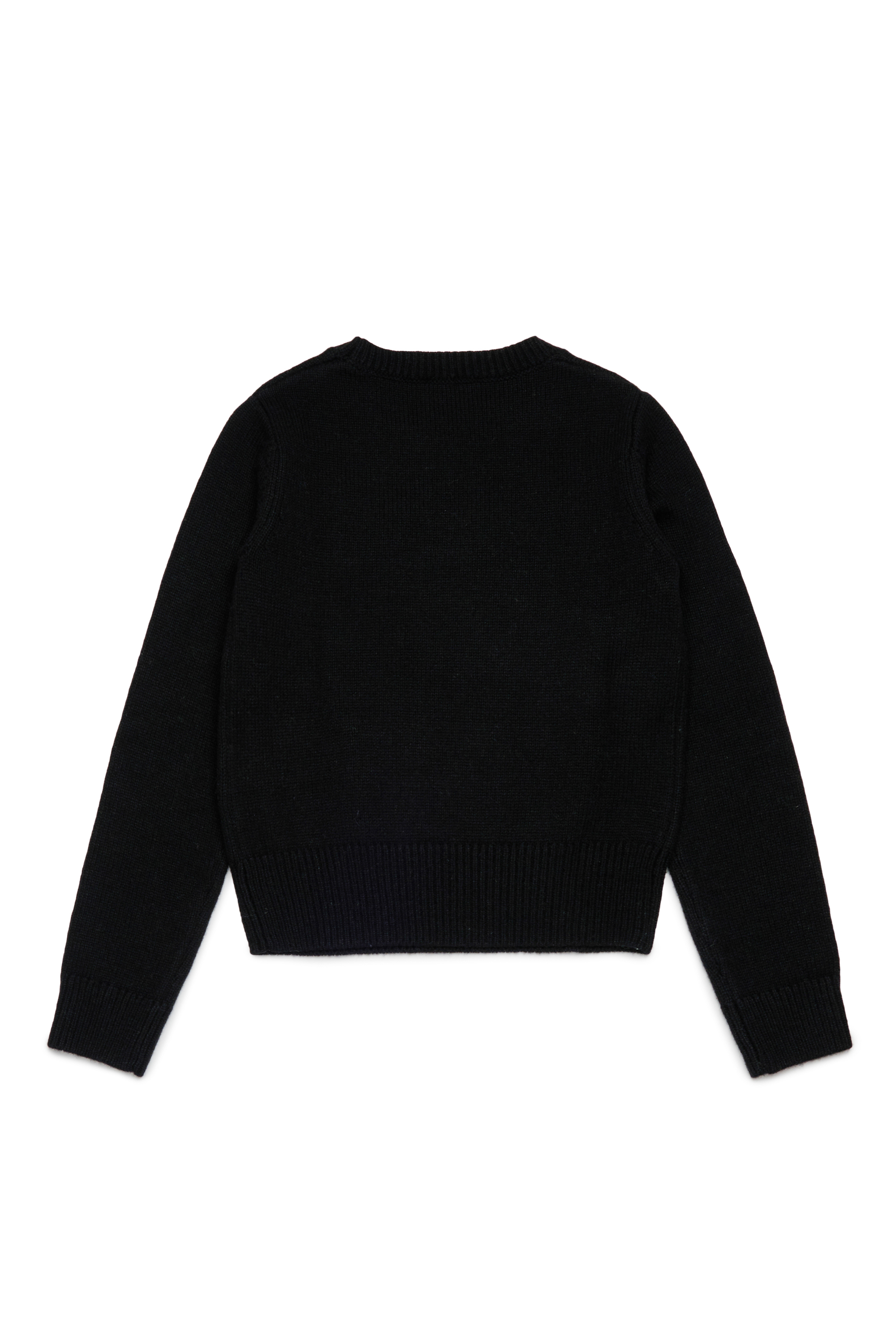 Diesel - KLESSY, Pull en laine mélangée avec logo Femme in Noir - 2