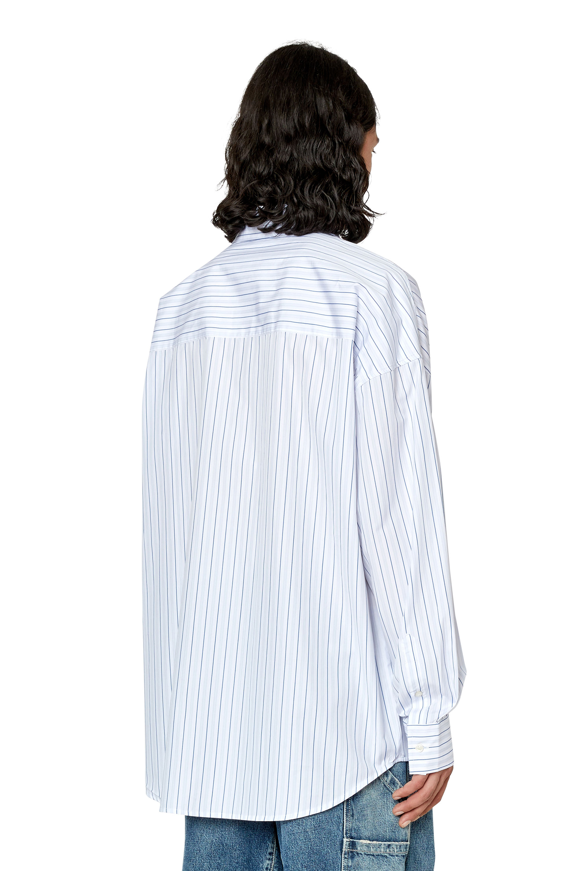Diesel - S-DOUBLY-STRIPE, Bleu/Blanc - Image 4