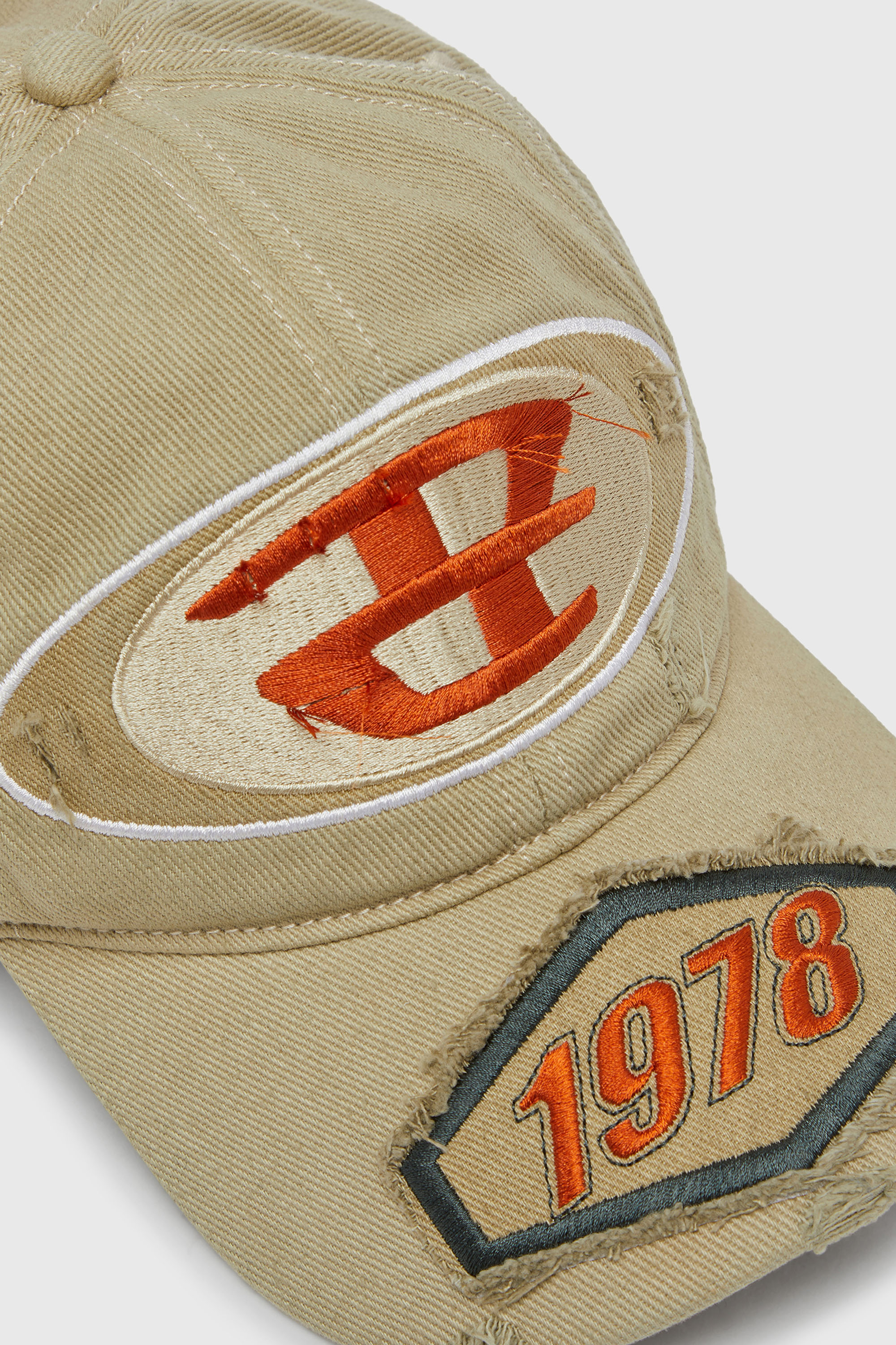 Diesel - C-BRAFF, Casquette de baseball avec empi&egrave;cements brod&eacute;s Mixte in Marron - 3