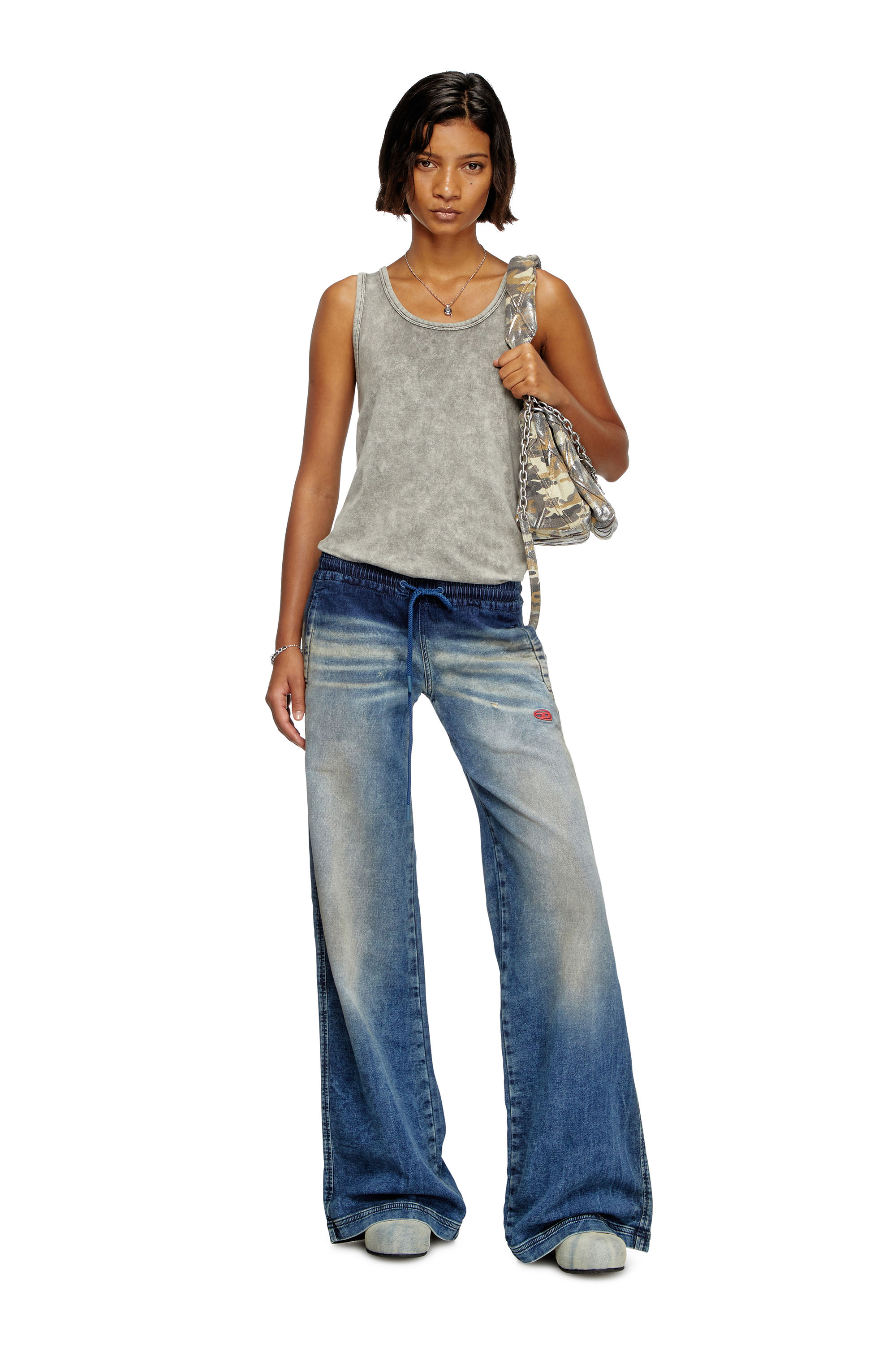 Diesel - Relaxed 2078 D-Ainty Joggjeans&reg; 068PQ Femme, Bleu moyen - Image 1