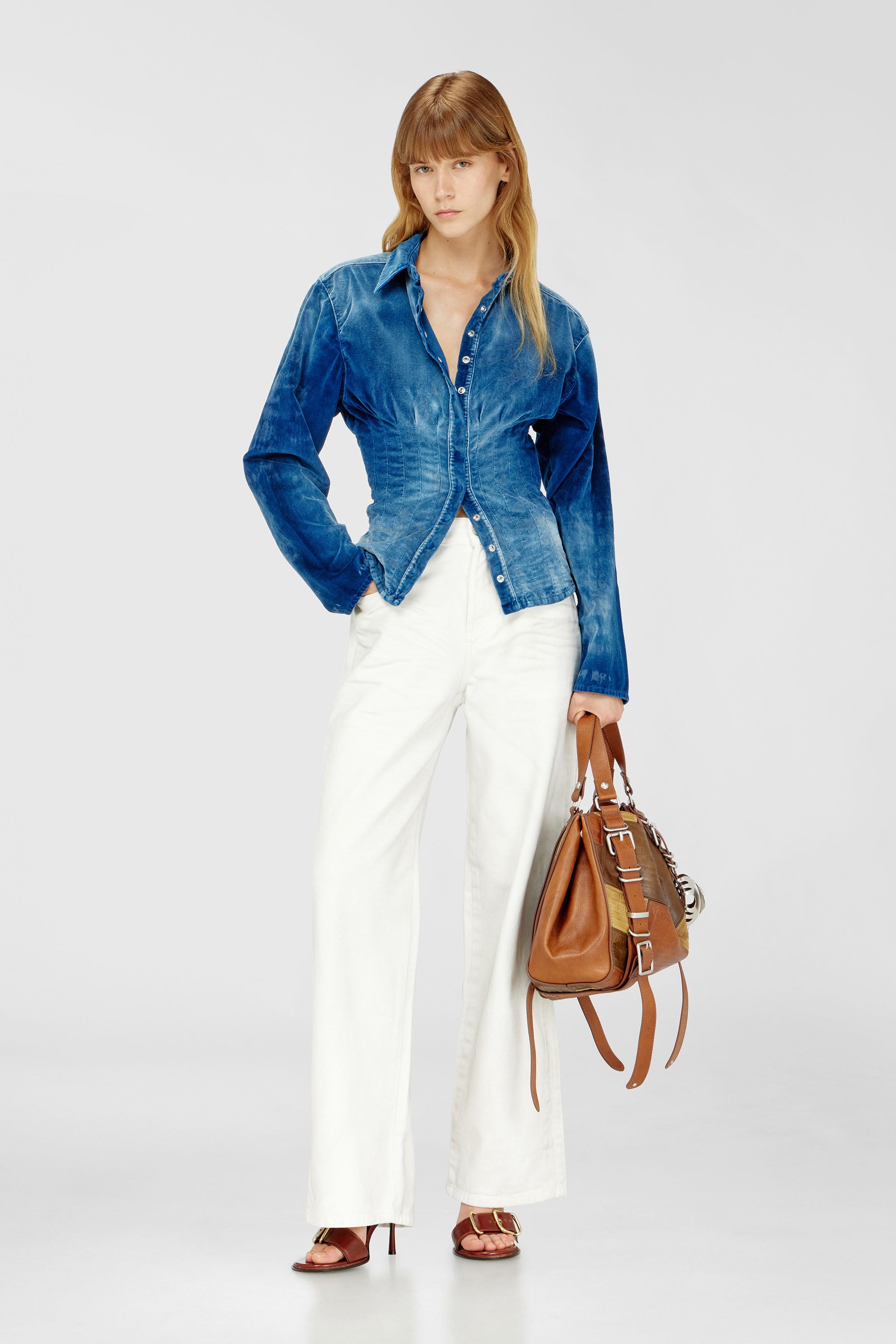 Diesel - Relaxed Jeans 1982 D-Hakou 007GG Mixte, Blanc - Image 1