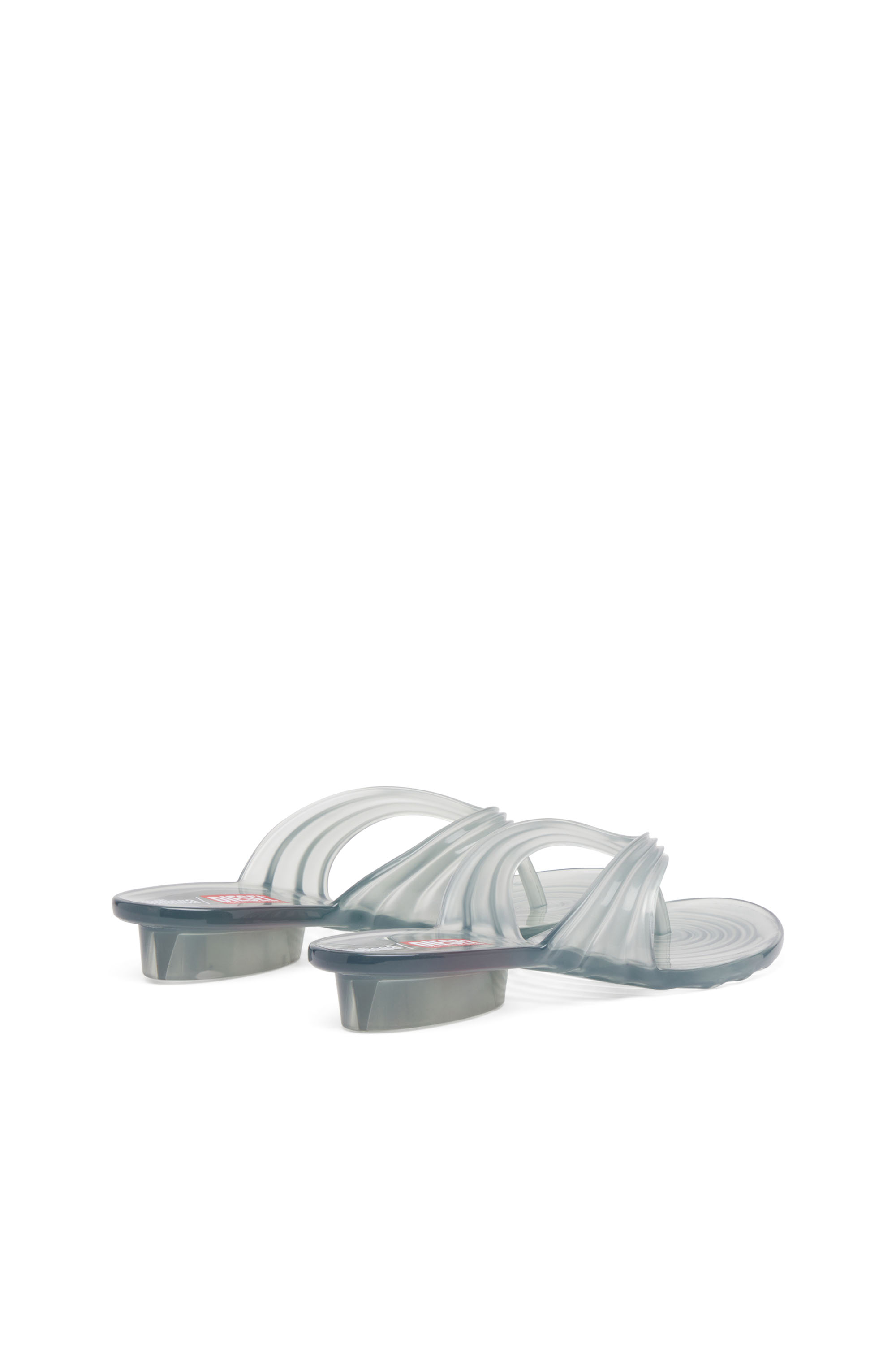 Diesel - MELISSA QUANTUM THONG, Tong sculpturale en Melflex® Femme in Gris - 4