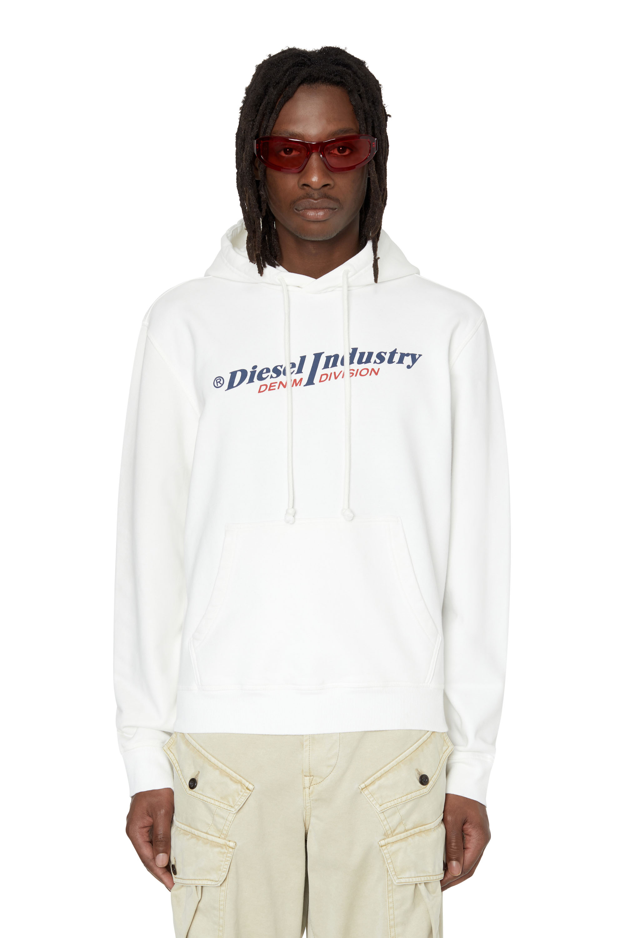Diesel - S-GINN-HOOD-IND, Blanc - Image 1