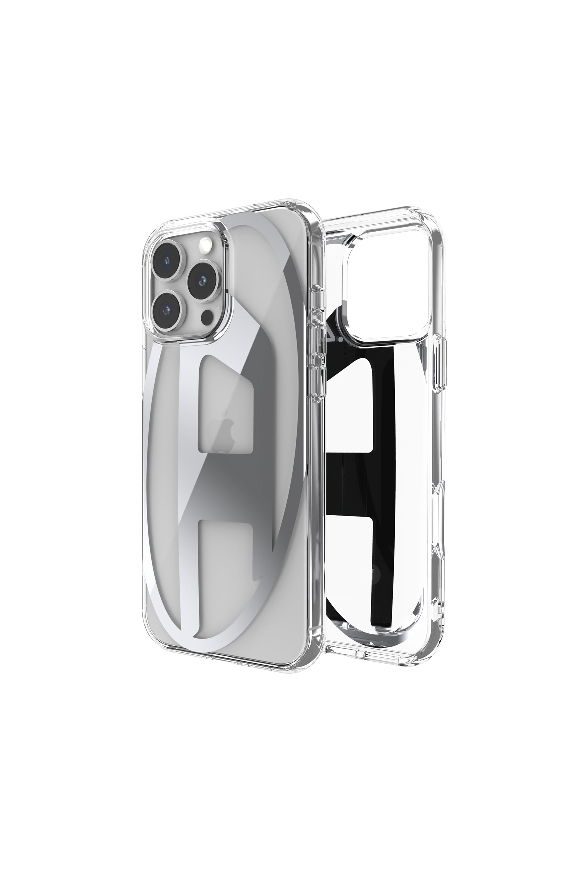 Diesel - 60142 AOP CASE, Coque miroir pour l'iP 16 Pro Max Mixte in Gris argenté - 1