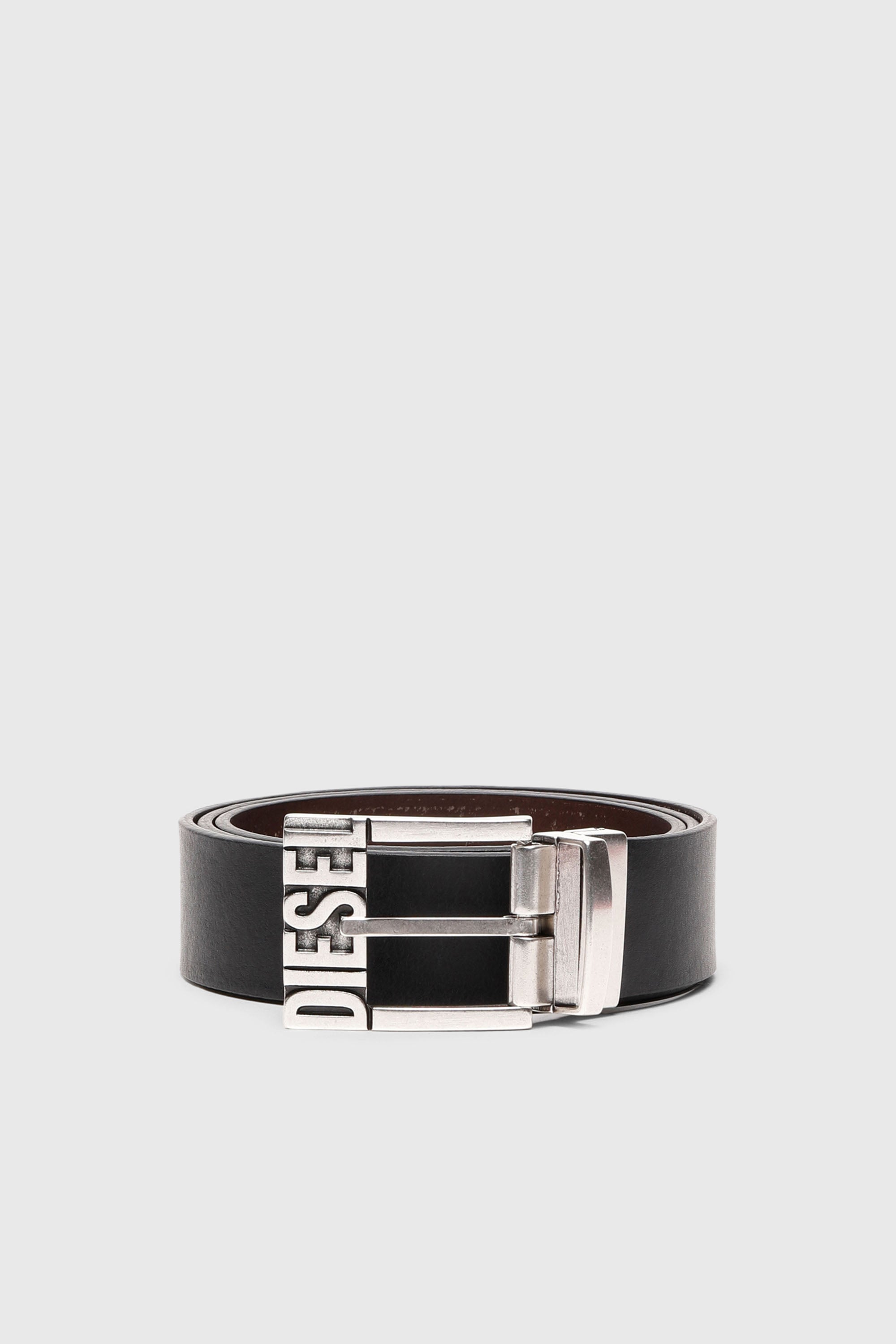 Diesel - B-SHIFT II, Ceinture 3.4 cm en cuir r&eacute;versible Homme in Polychrome - 1