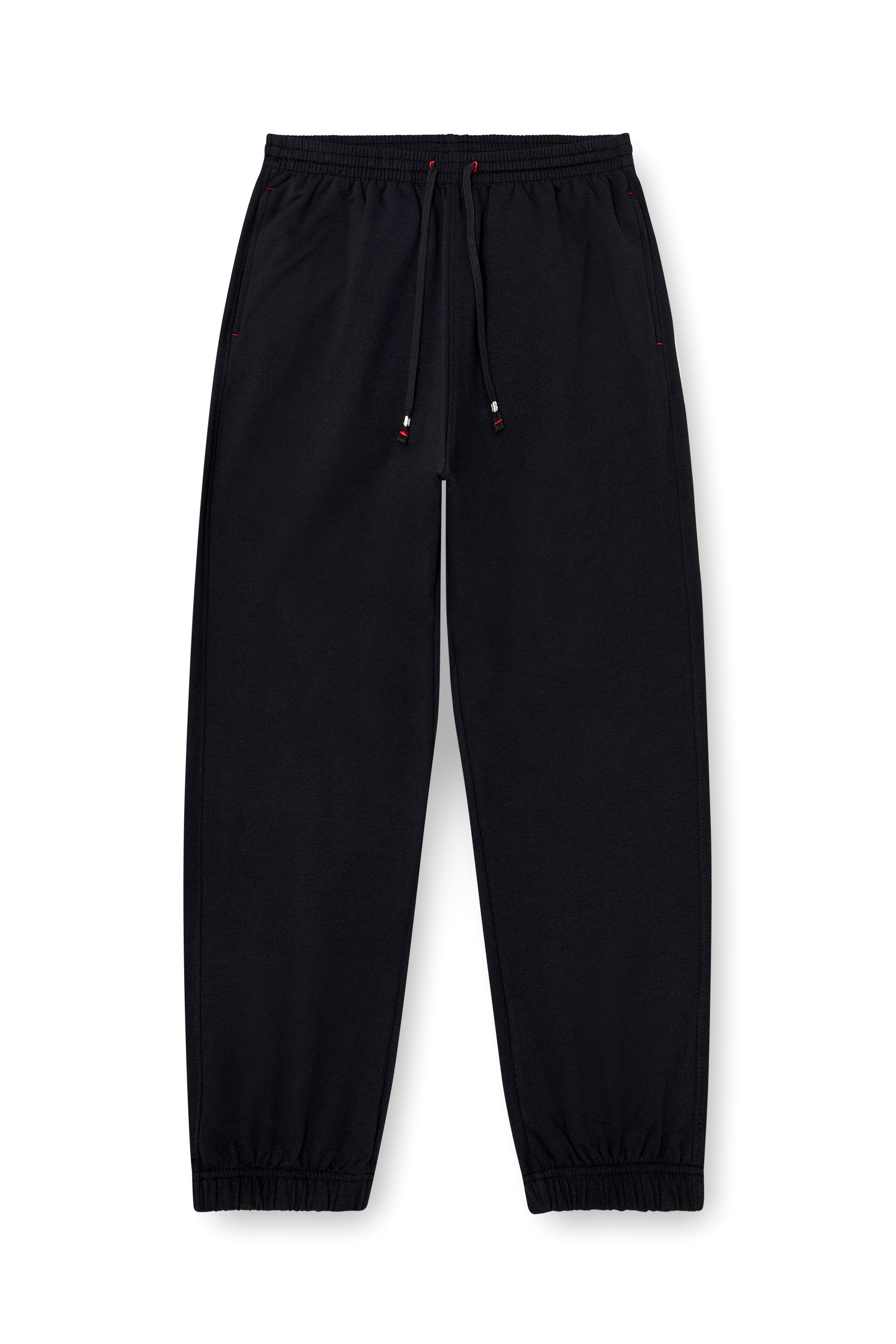 Diesel - LENNY-D-CORE, Pantalon de jogging en m&eacute;lange de coton gratt&eacute; Homme in Noir - 4