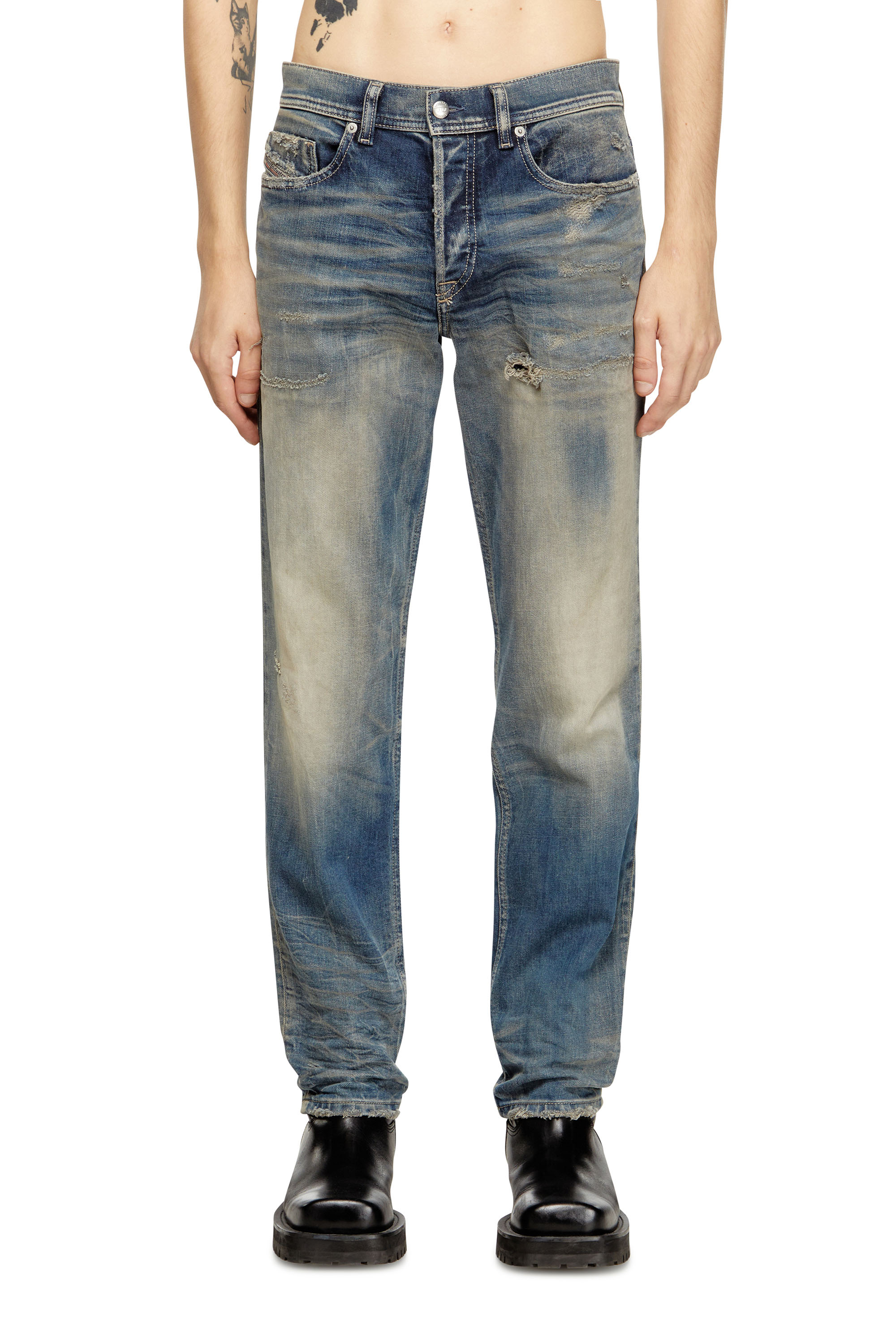 Diesel - Regular Jeans 2023 D-Finitive 09M18 Homme, Bleu moyen - Image 1