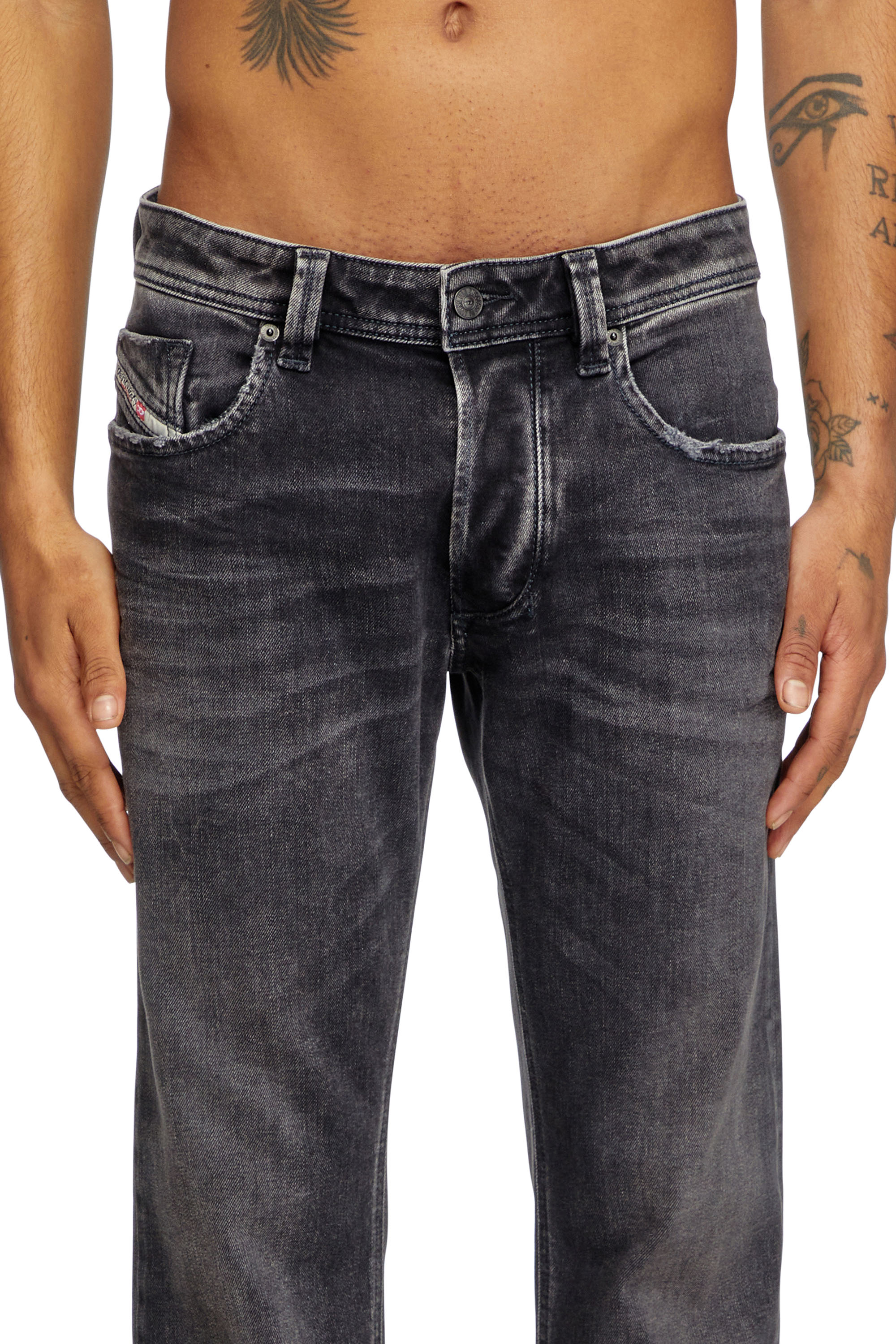 Diesel - Man's Regular Jeans 1985 Larkee 09K51, Black/Dark grey - 5