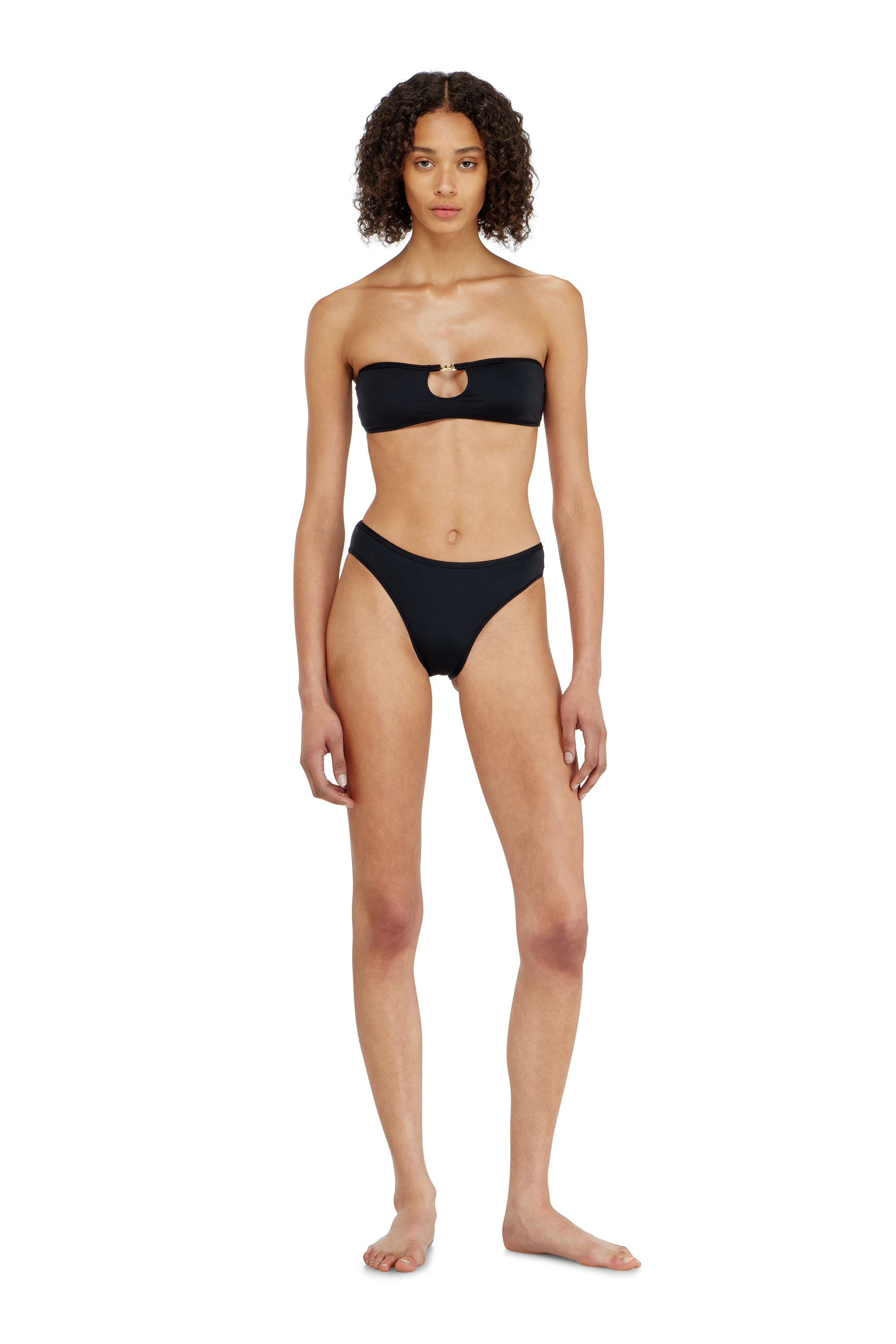 Diesel - ROCHELLE-UTLT, Bandeau en avec Oval D m&eacute;tallique Femme in Noir - 3