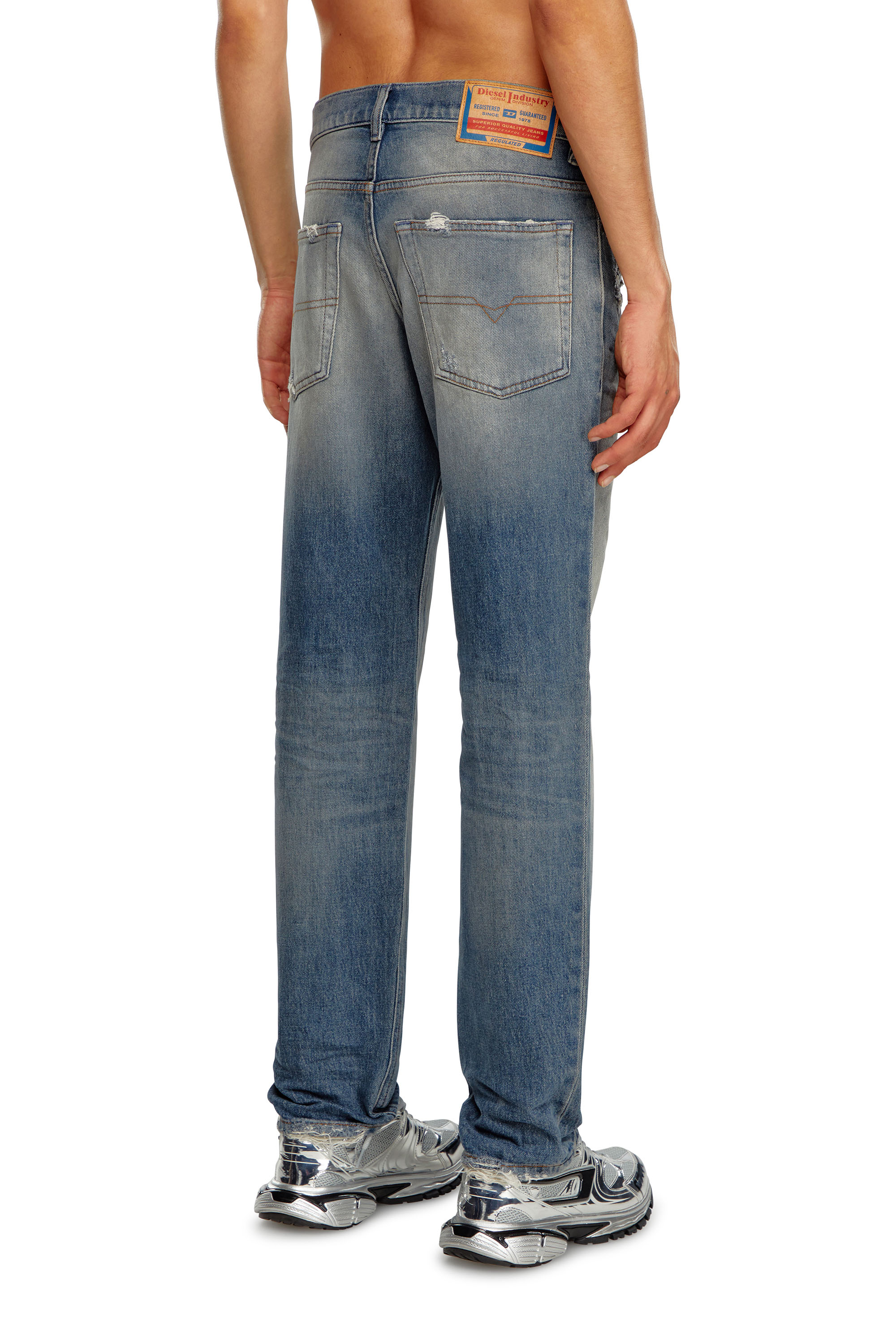 Diesel - Regular Jeans 2023 D-Finitive 0GRDC Homme, Bleu moyen - Image 3