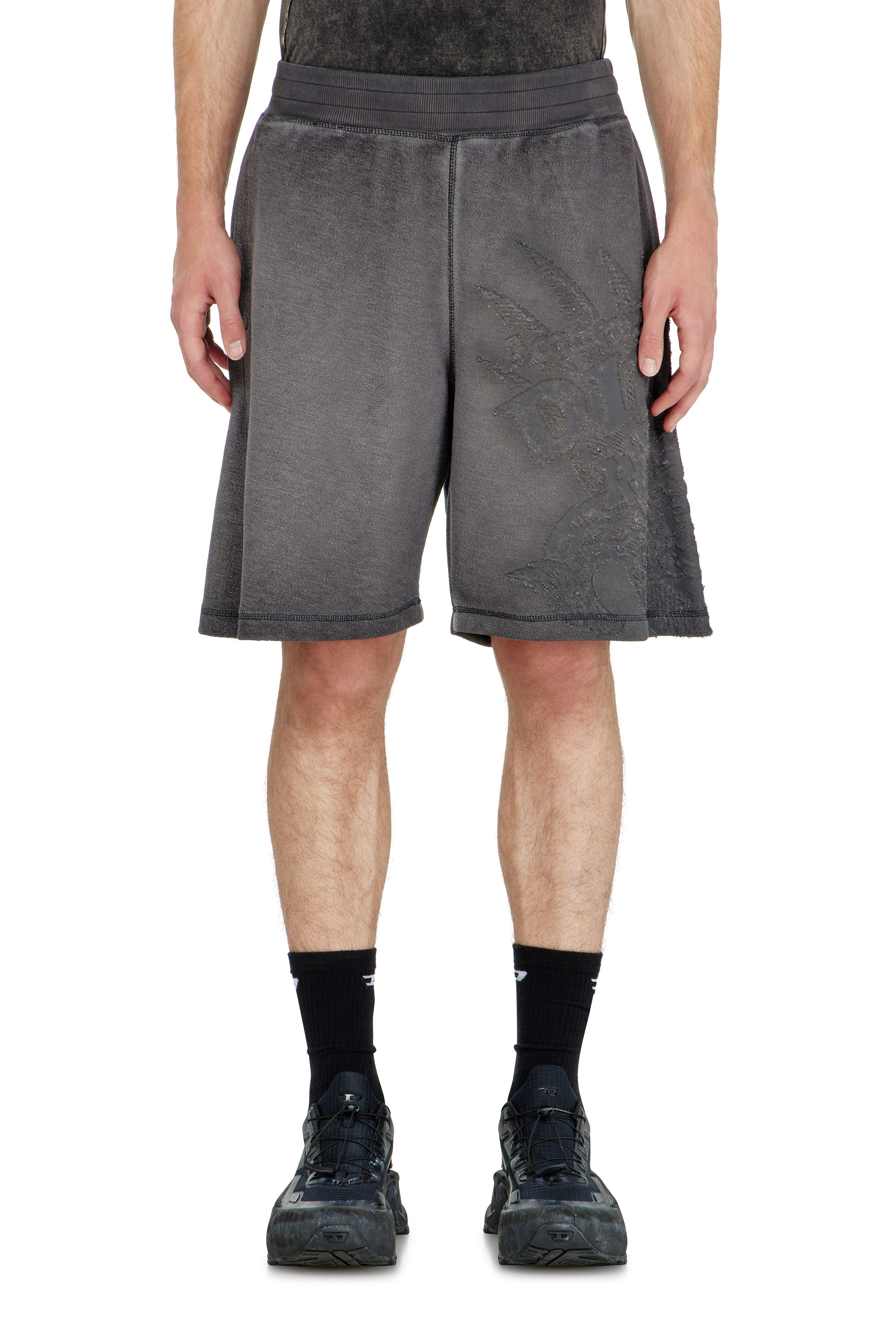 Diesel - P-RAWCROW, Short pants avec motifs d&eacute;vor&eacute; Homme in ToBeDefined - 2
