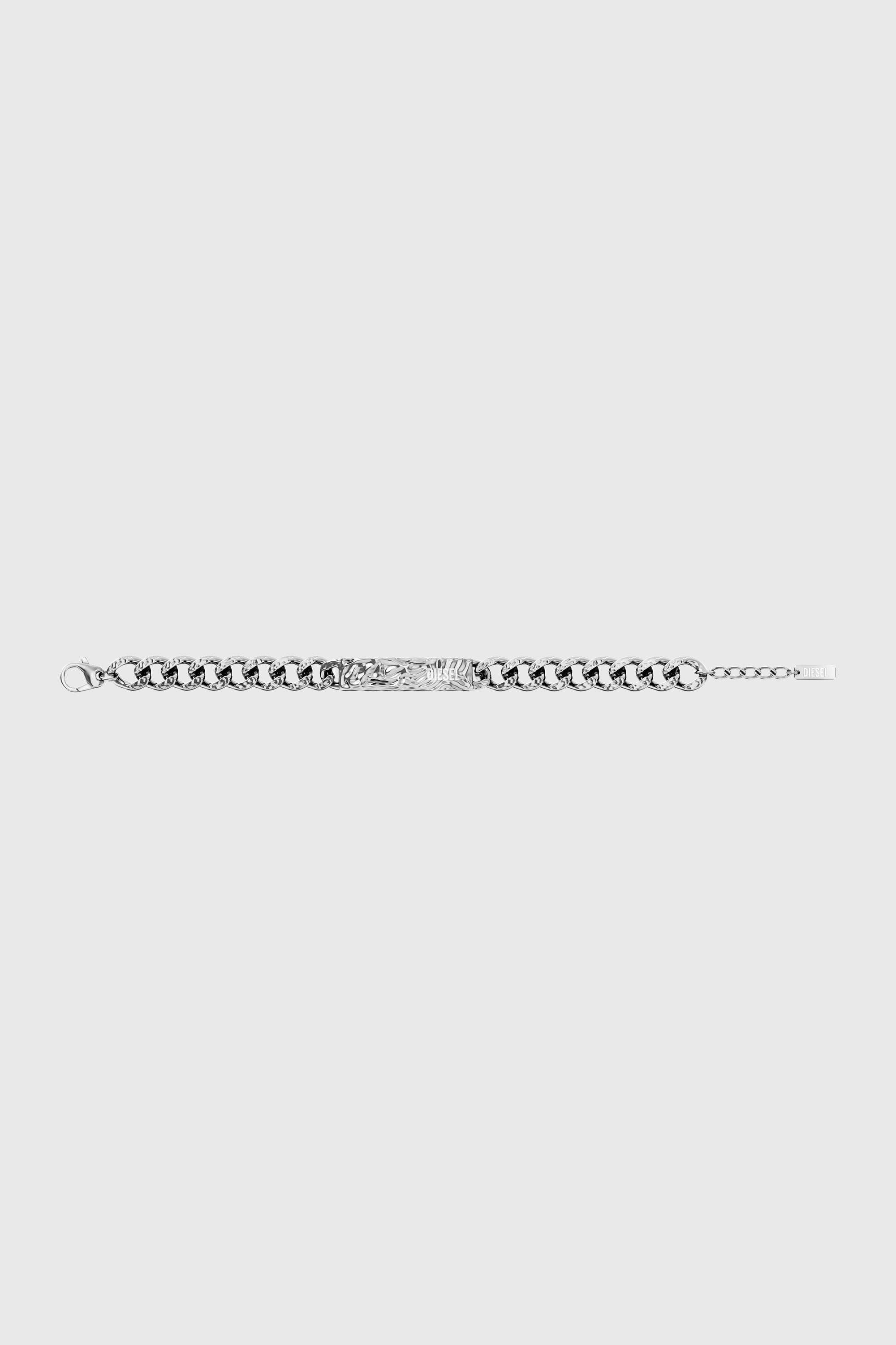 Diesel - DX1732040, Bracelet identit&eacute; en acier inoxydable Mixte in Gris argent&eacute; - 6