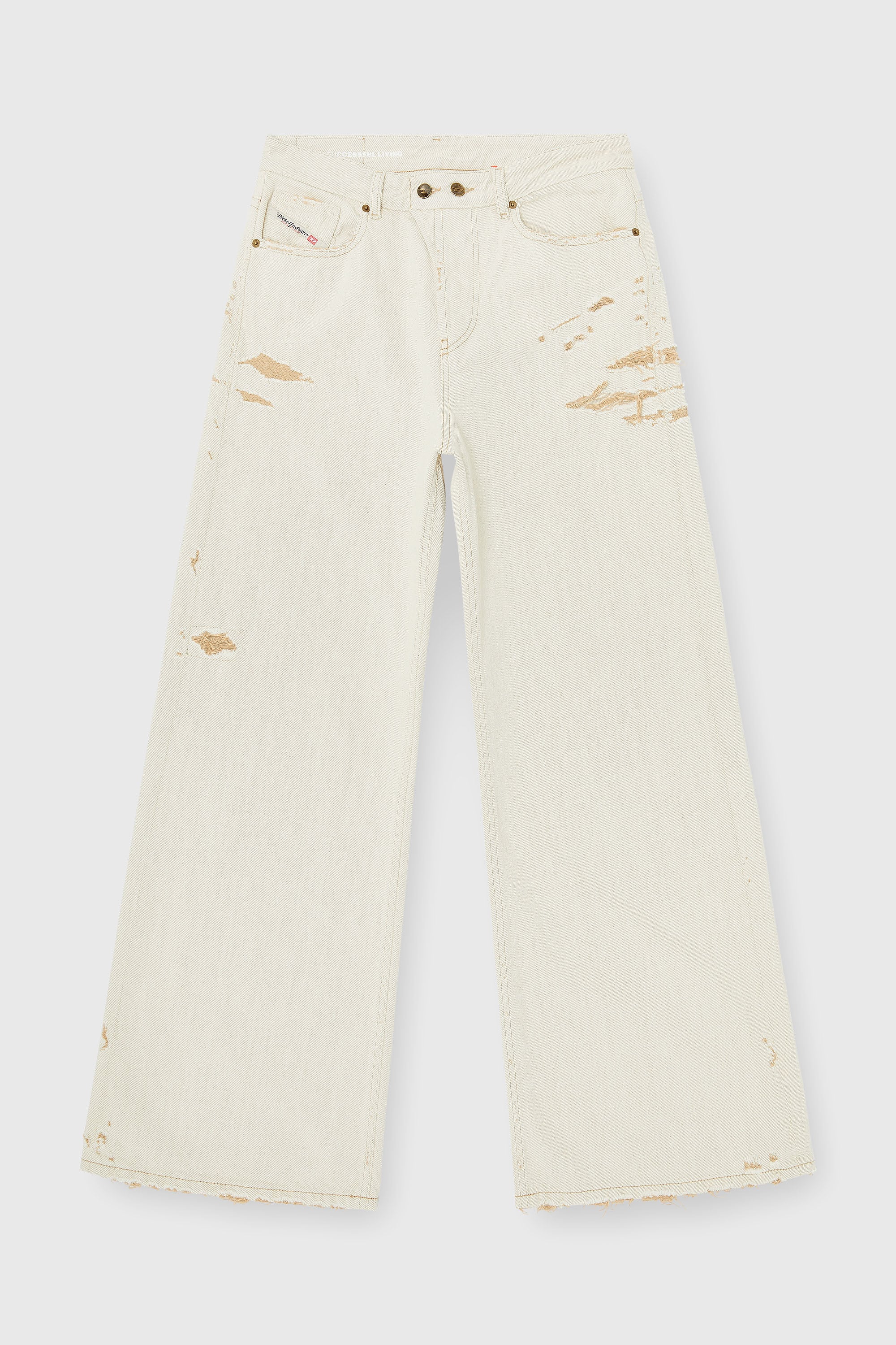 Diesel - Relaxed Jeans 1996 D-Sire 09P89 Femme, Beige - Image 2