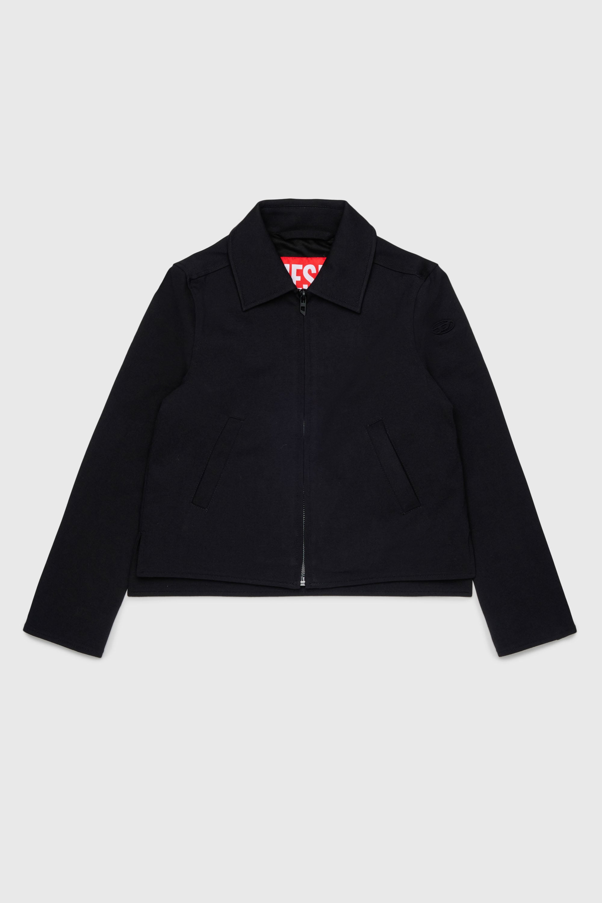 Diesel - JMILX, Veste zipp&eacute;e ajust&eacute;e en tissu stretch Femme in Noir - 1