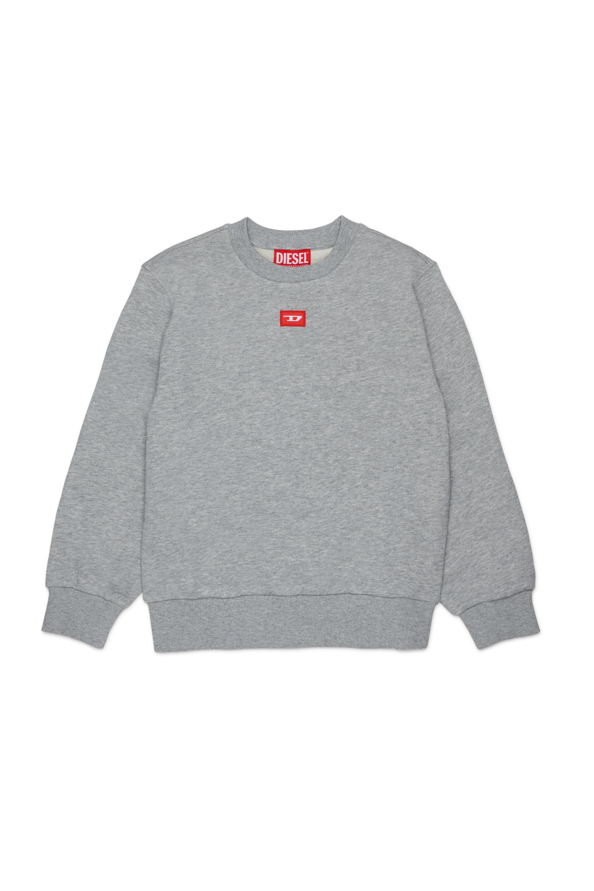 Diesel - SXGIN OVER, Sweat-shirt avec petit &eacute;cusson logo Mixte in Gris - 1