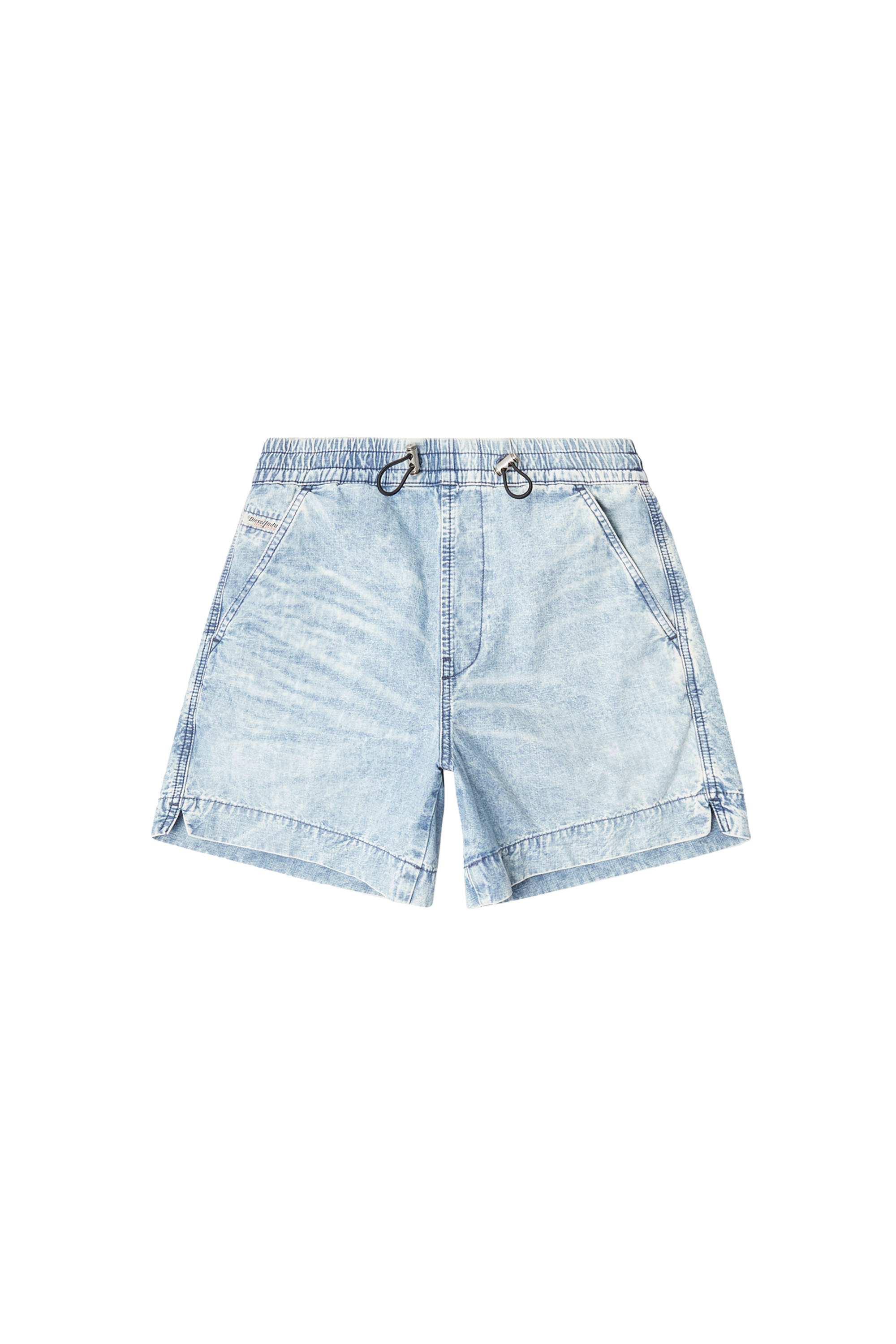 Diesel - D-TENNI-S, Short en denim marbré Mixte in Bleu - 3