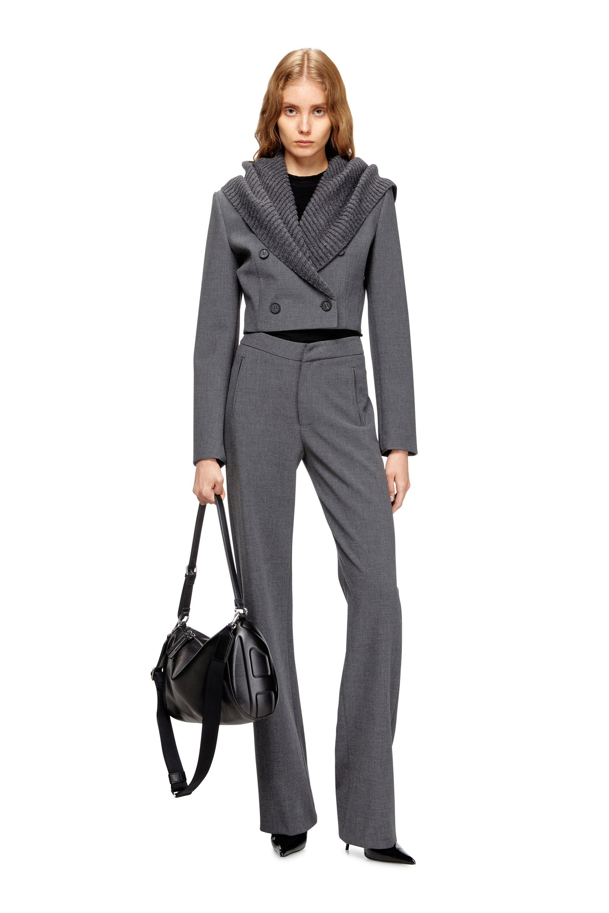 Diesel - P-ROMISE-S1, Pantalon tailleur taille haute Femme in ToBeDefined - 2