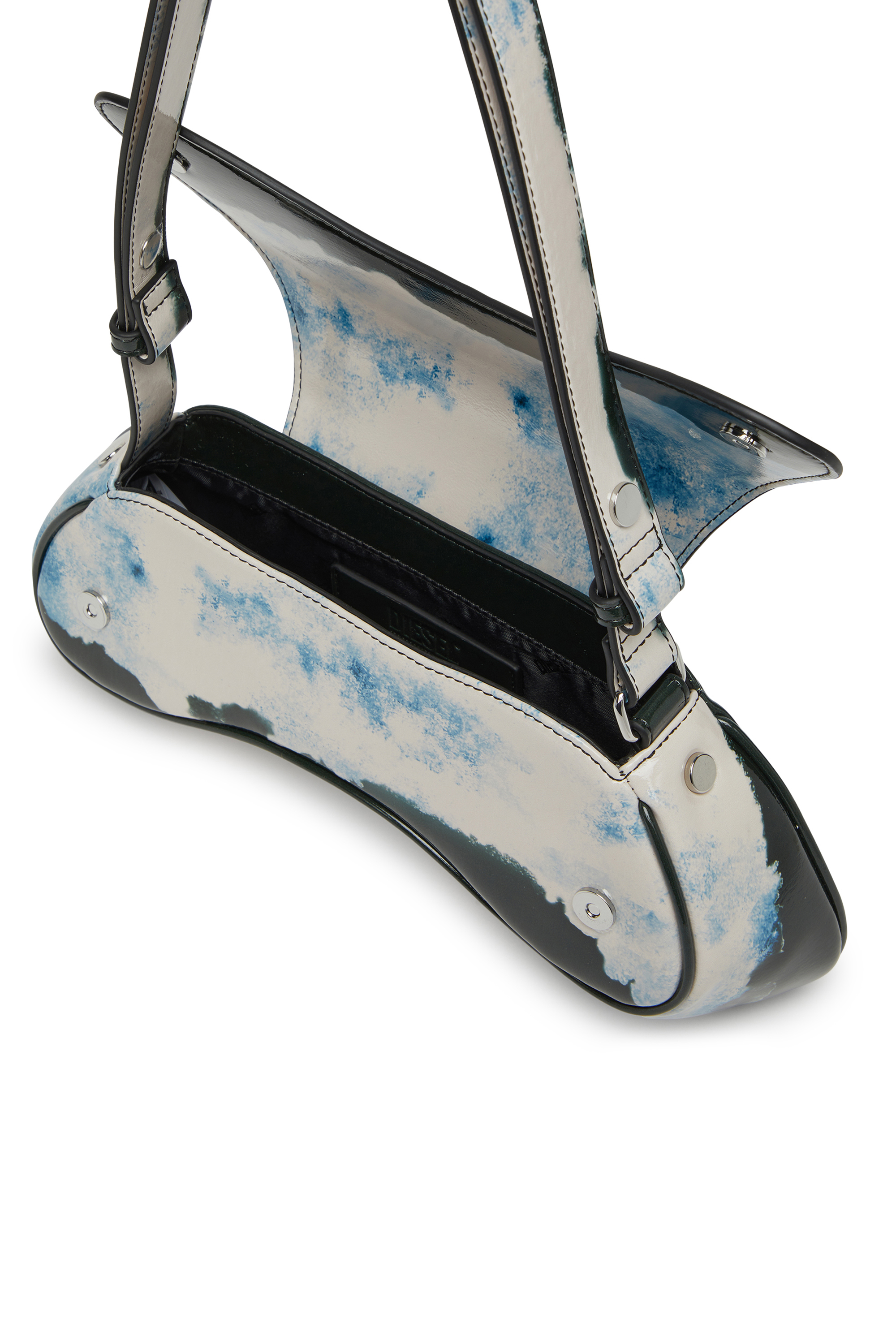Diesel - PLAY CROSSBODY, Play-Sac à bandoulière en PU glossy imprimé Femme in Polychrome - 4