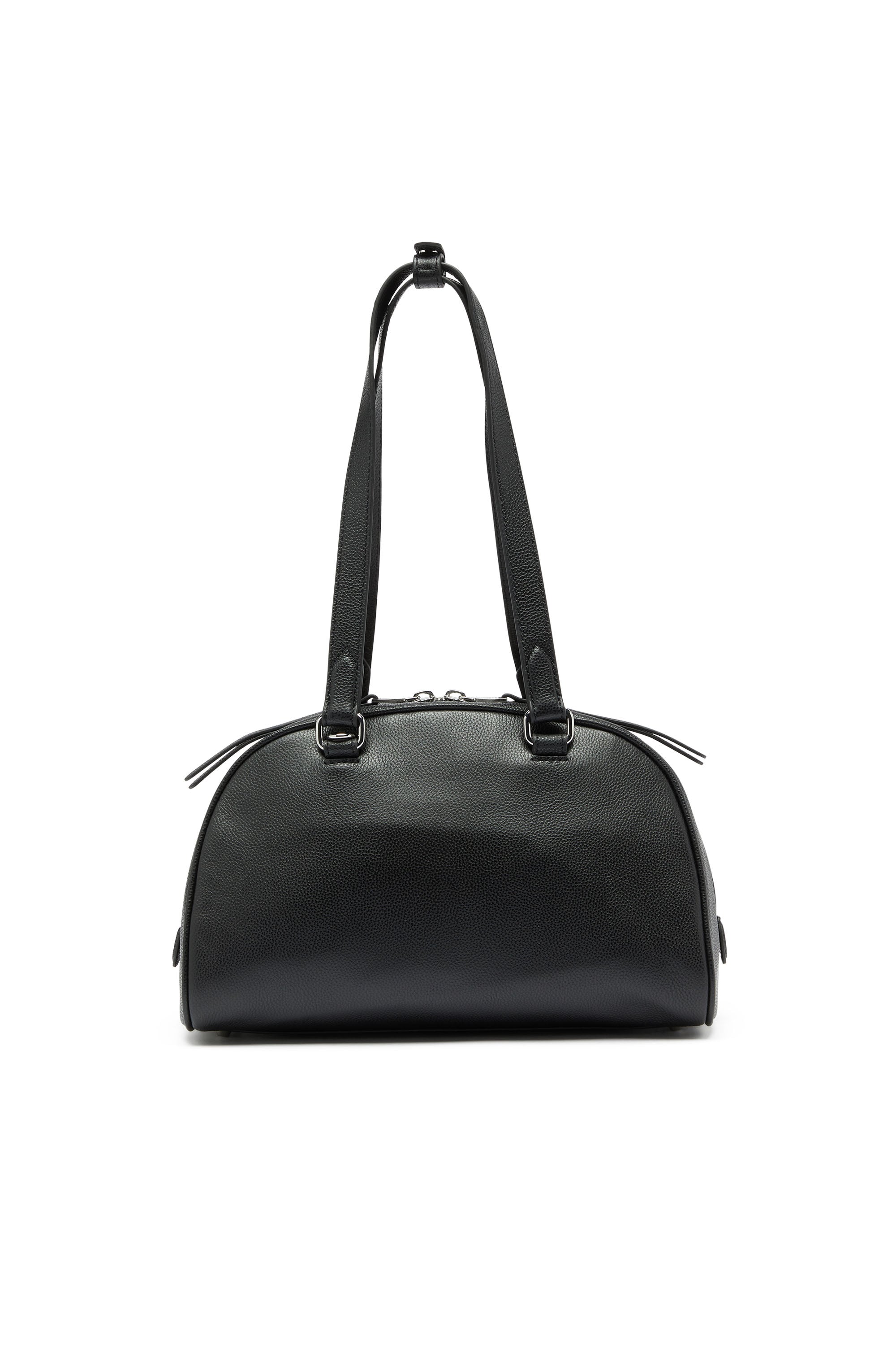 Diesel - 1DR DOME SHOULDER, 1DR Dome - Sac Boston en cuir avec logo emboss&eacute; Mixte in Noir - 3