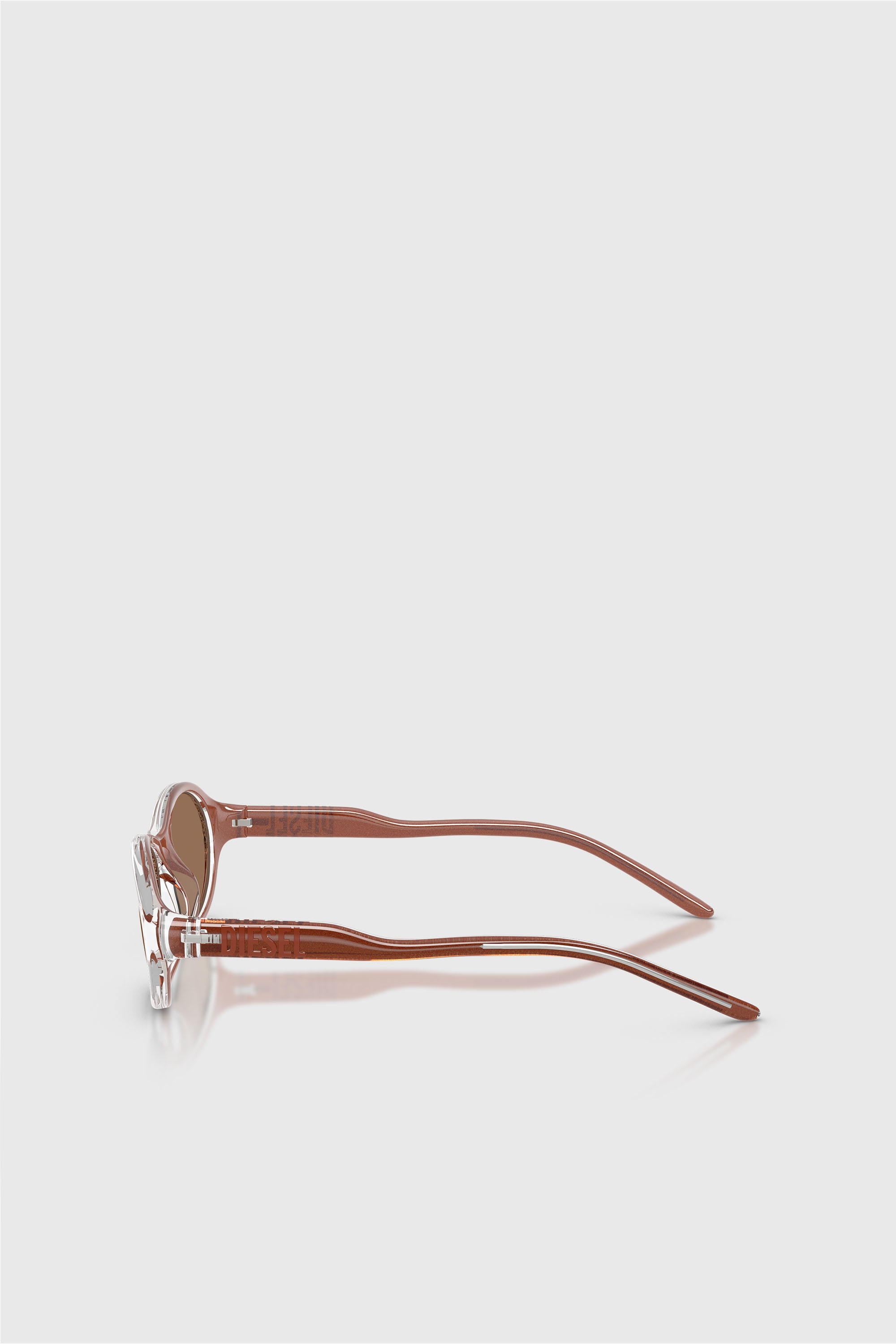 Diesel - 0DL3024U, Unisex's Oval Sunglasses in Brown - 3