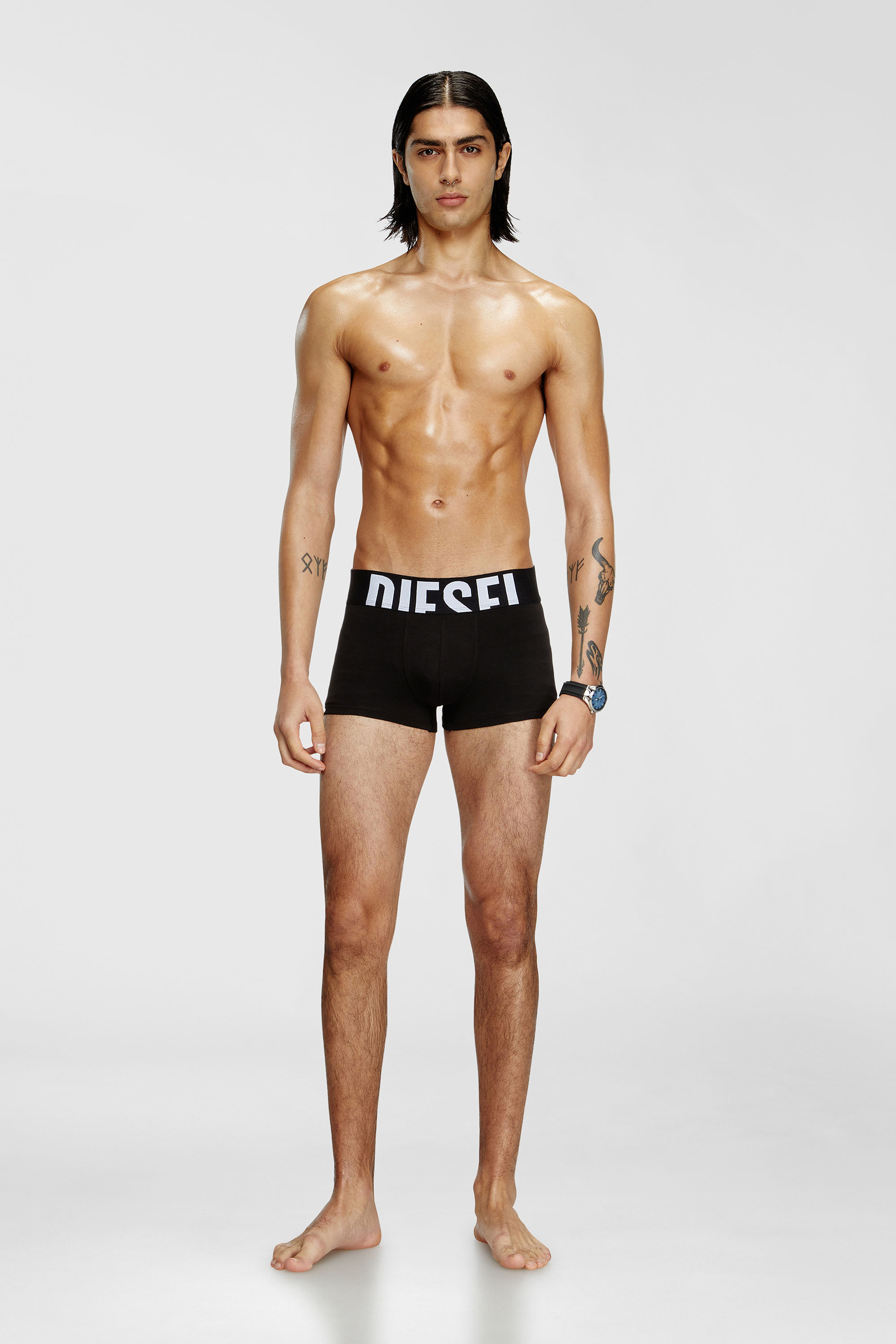 Diesel - UMBX-DAMIENTHREEPACK-5.5EL, Lot de trois boxers en coton stretch Homme in Noir - 2