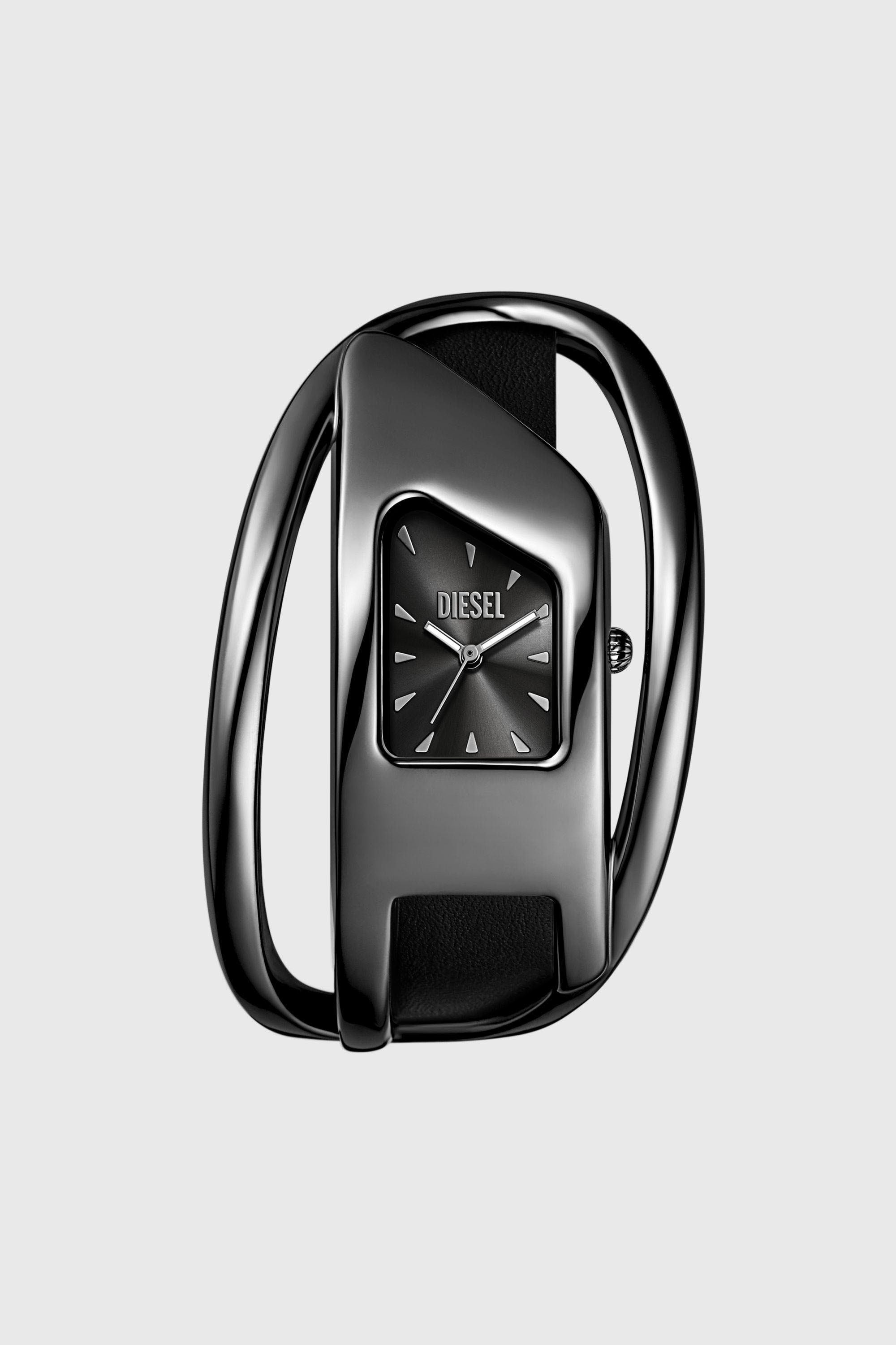 Diesel - DZ5629 WATCH, Montre Wrap-D en cuir noir Femme in Noir - 1