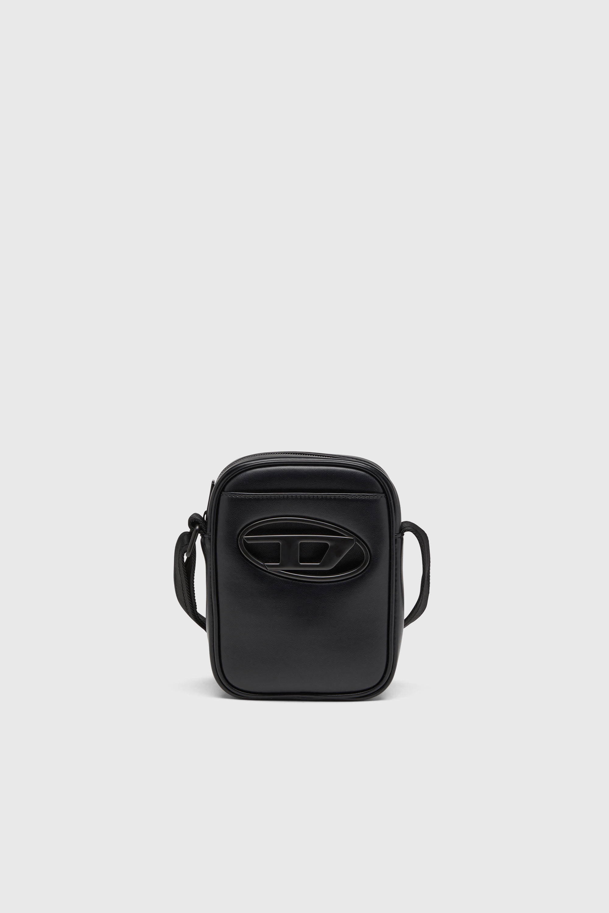 Diesel - HOLI-D CROSSBODY, Holi-D-Sac &agrave; bandouli&egrave;re en PU et n&eacute;opr&egrave;ne Homme in Noir - 1