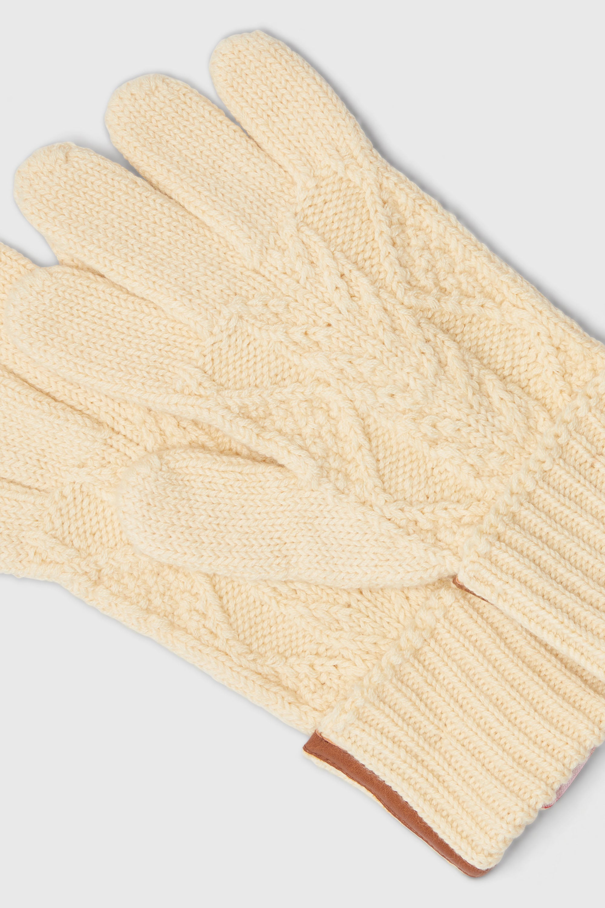 Diesel - K-INOTTO, Gants en maille de laine et coton Mixte in Beige - 2