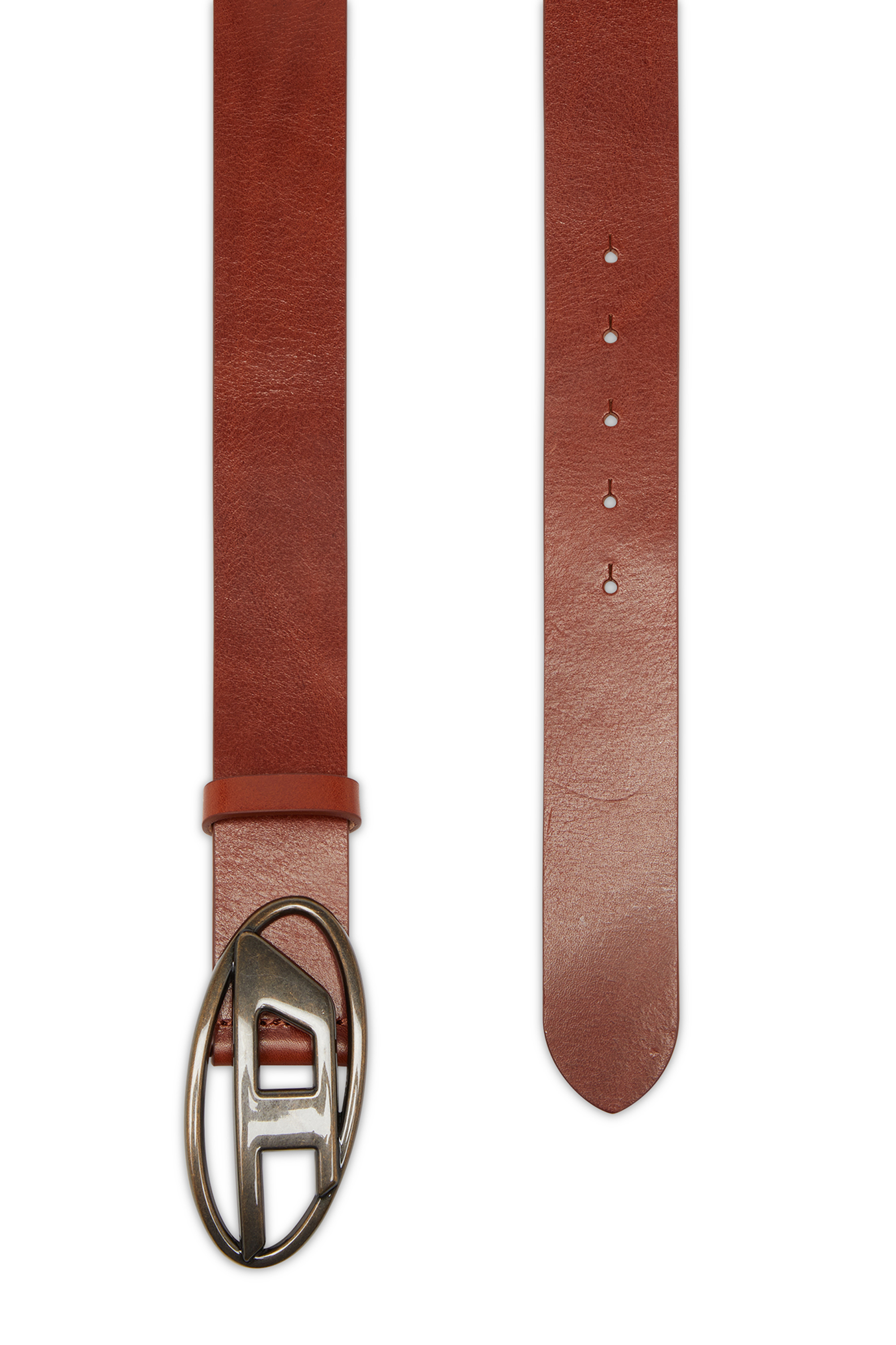 Diesel - B-1DR, Ceinture 3.9 cm en cuir avec boucle D Homme in Marron - 2