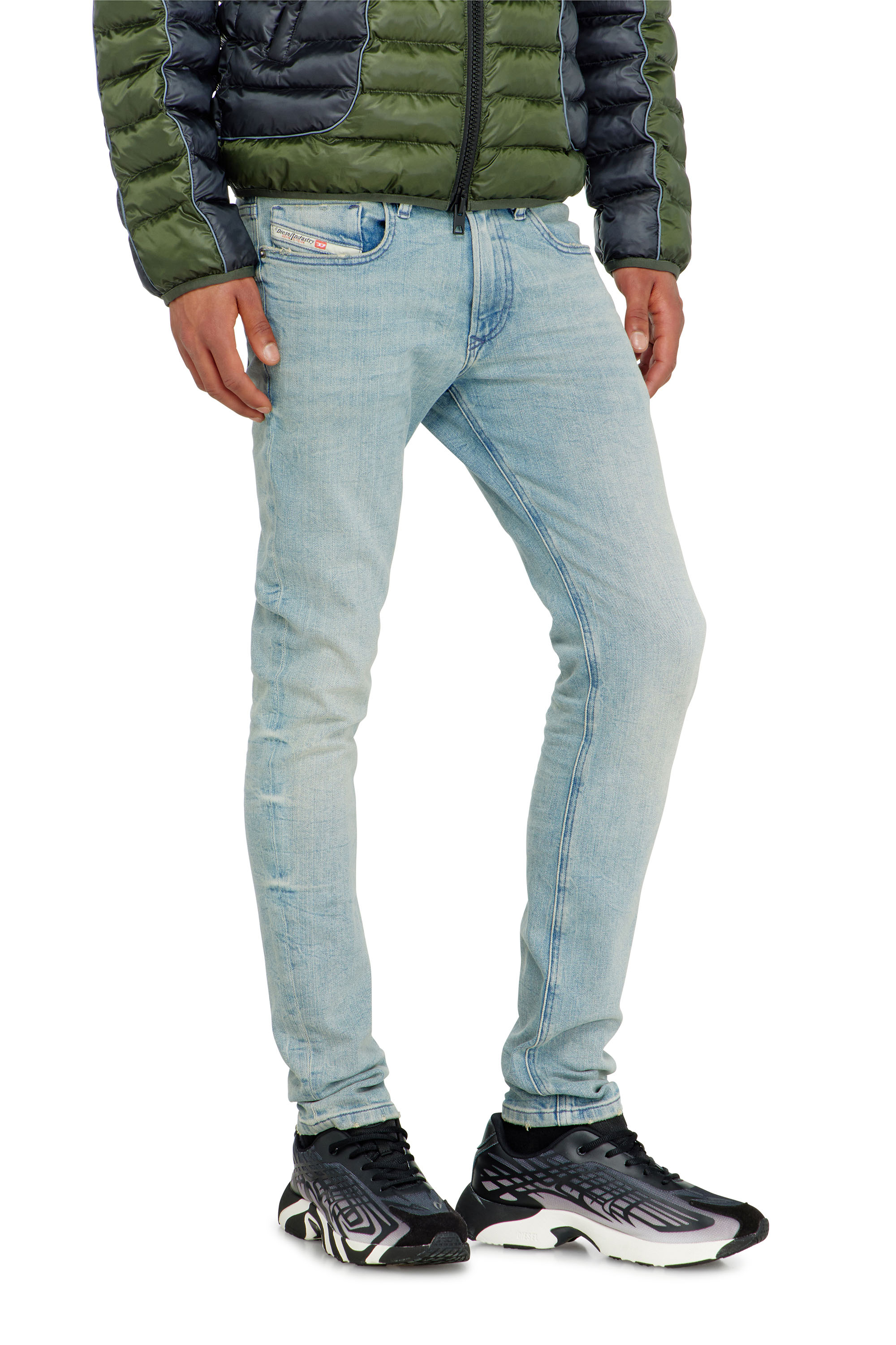 Diesel - Skinny Jeans 1979 Sleenker 0KBBF Homme, Bleu Clair - Image 7