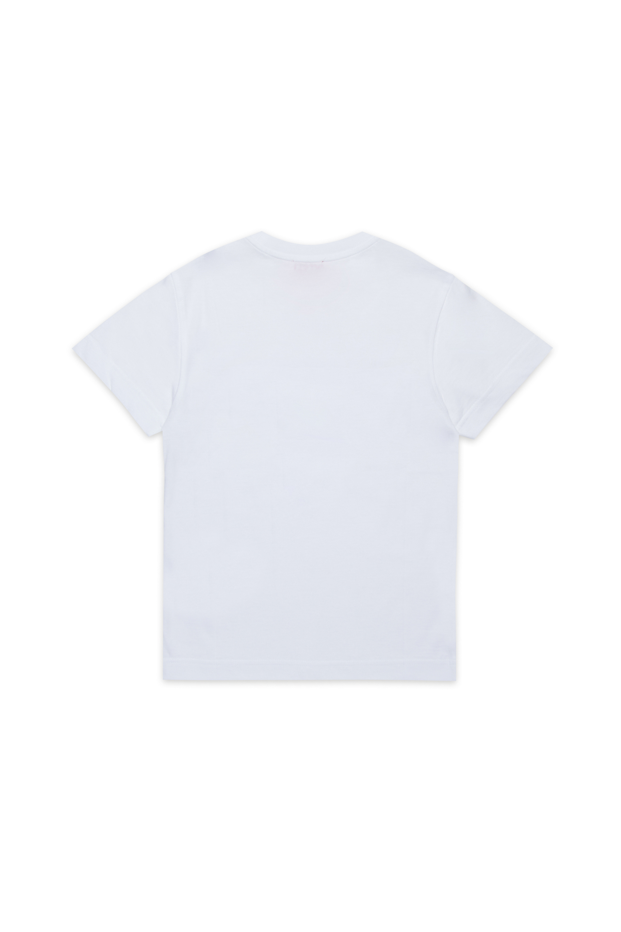 Diesel - TADJUSTK14, T-shirt en coton avec logo imprimé Homme in Blanc - 2