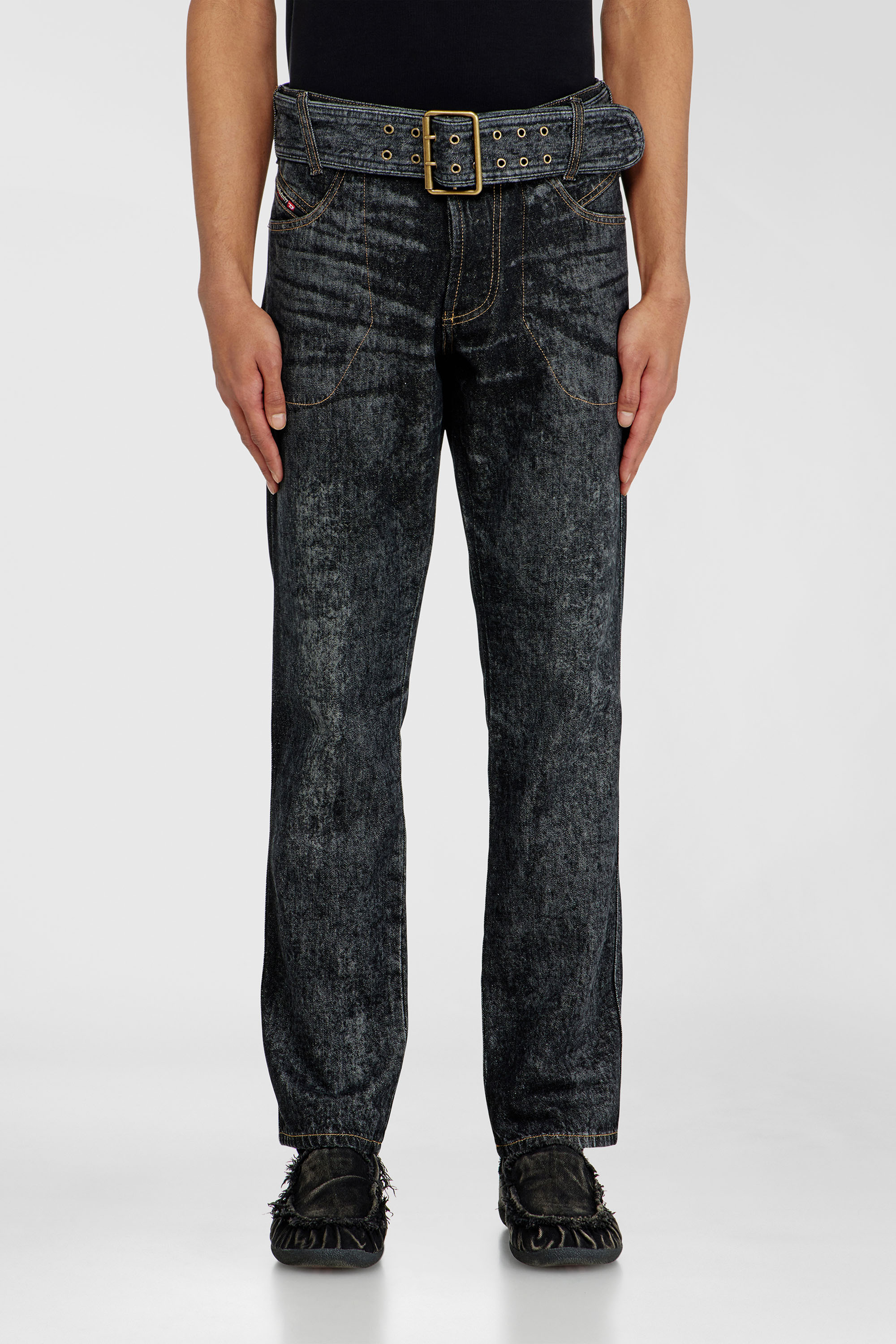Diesel - Slim Jeans D-Villus 09Q24 Homme, Noir/Gris fonc&eacute; - Image 4