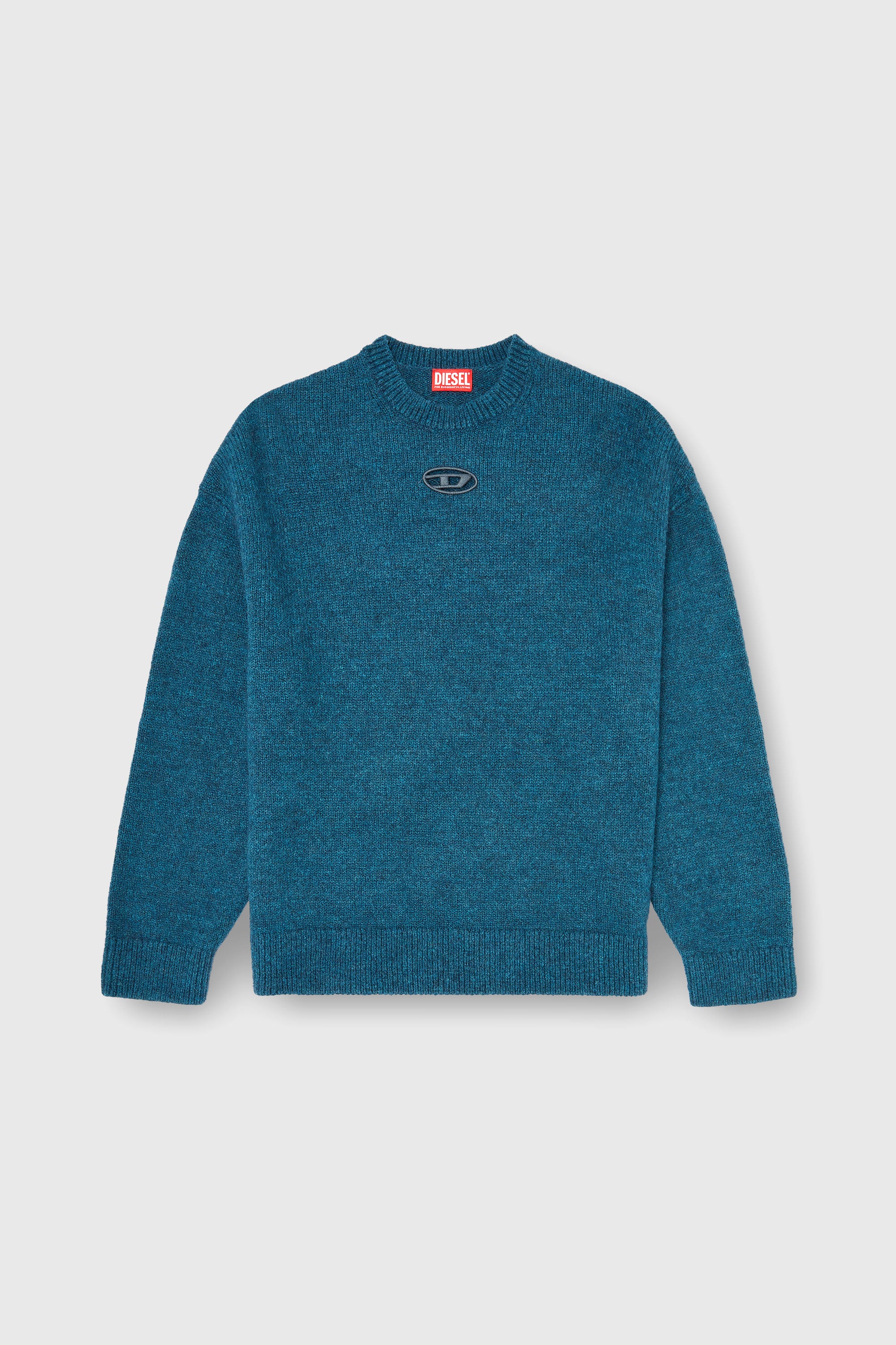 Diesel - K-AREESO, Pull en m&eacute;lange de laine et alpaga Homme in Vert - 2