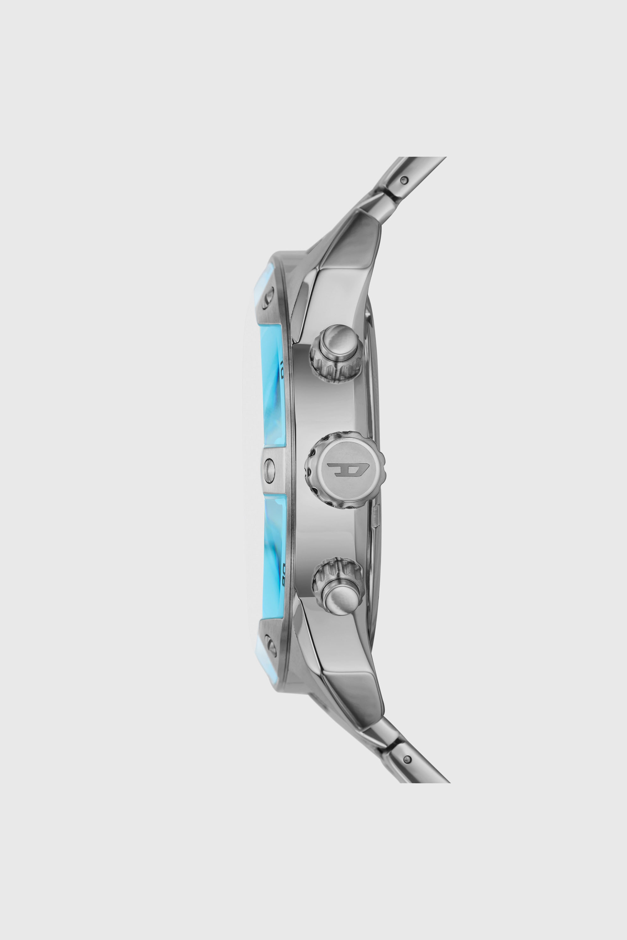 Diesel - DZ4655, Montre Spiked en acier inoxydable Homme in Gris argent&eacute; - 3