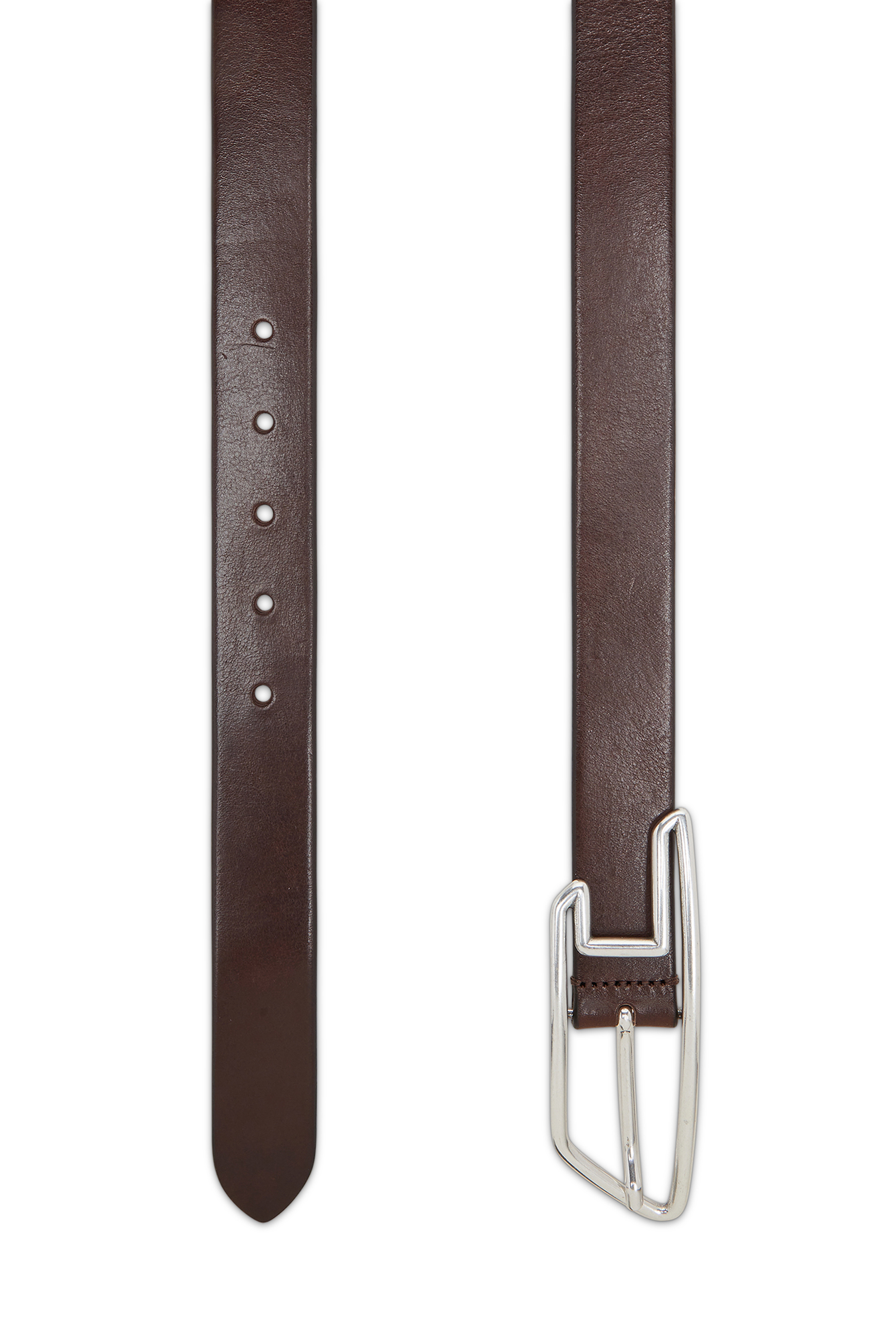 Diesel - B-D LINE 30, Ceinture en cuir de 3 cm avec boucle &agrave; logo D Mixte in Marron - 2