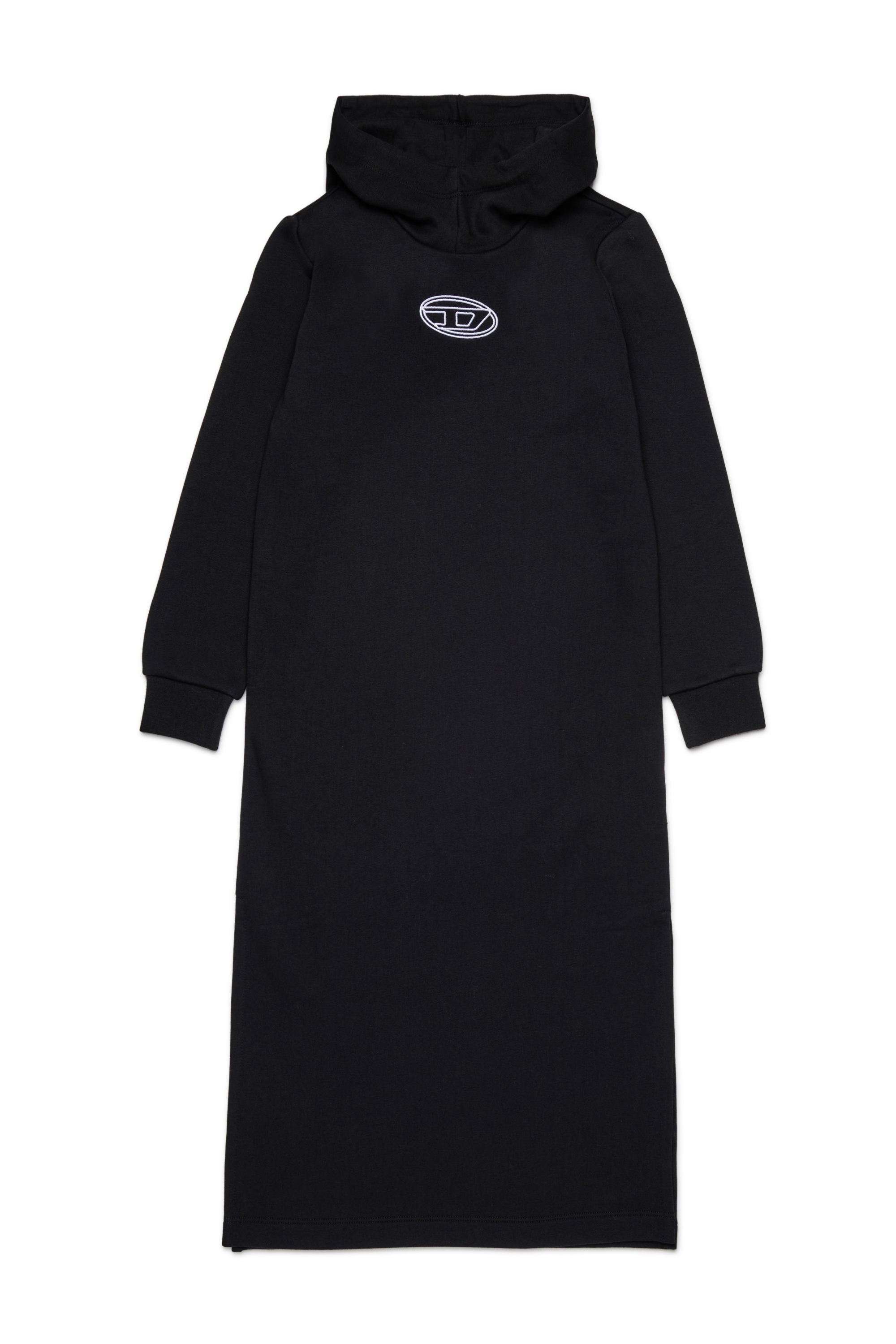 Diesel - DYLA, Robe en coton avec capuche Femme in Noir - 1