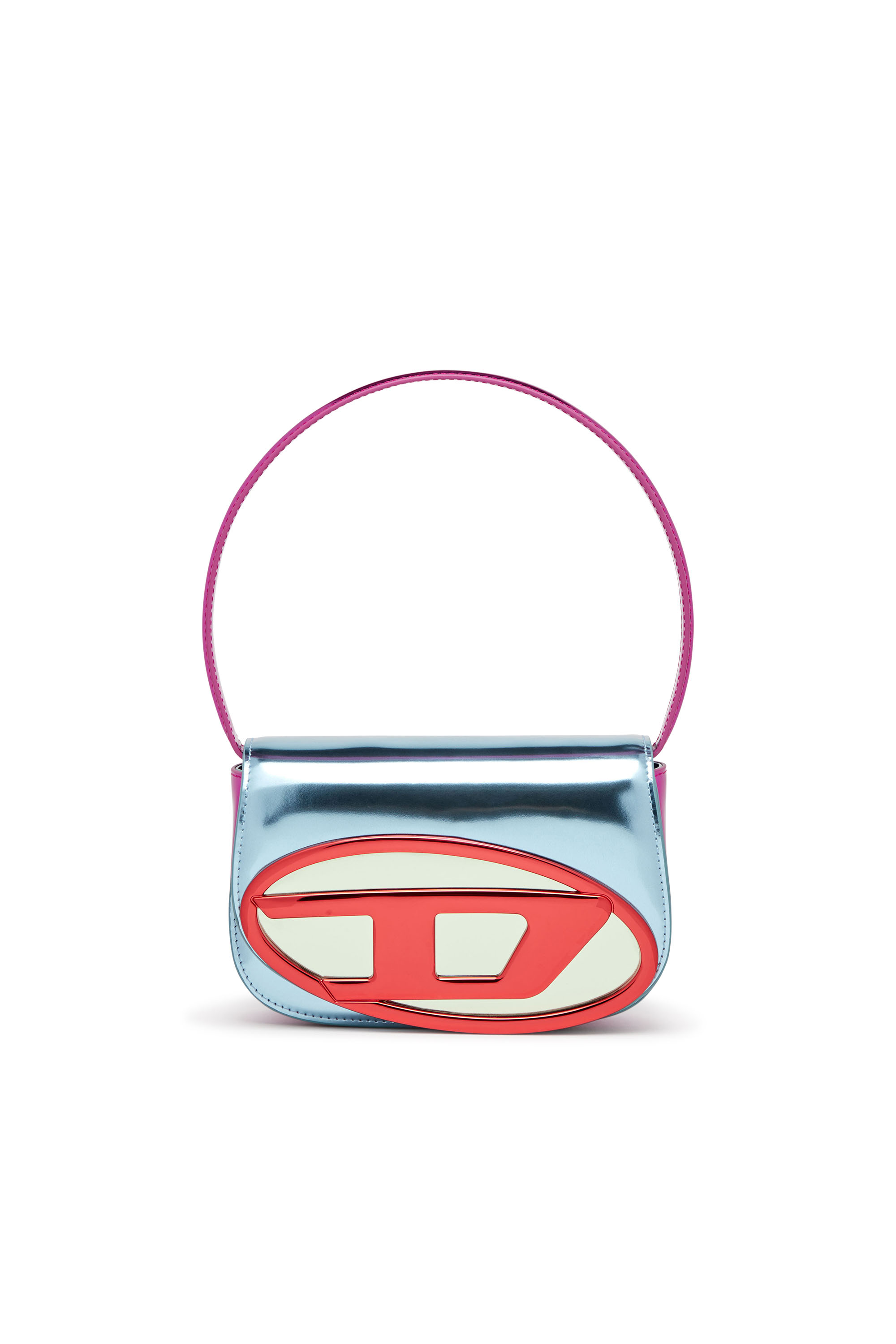 Diesel - 1DR, 1DR-Sac &agrave; bandouli&egrave;re embl&eacute;matique en cuir miroir Femme in Polychrome - 2