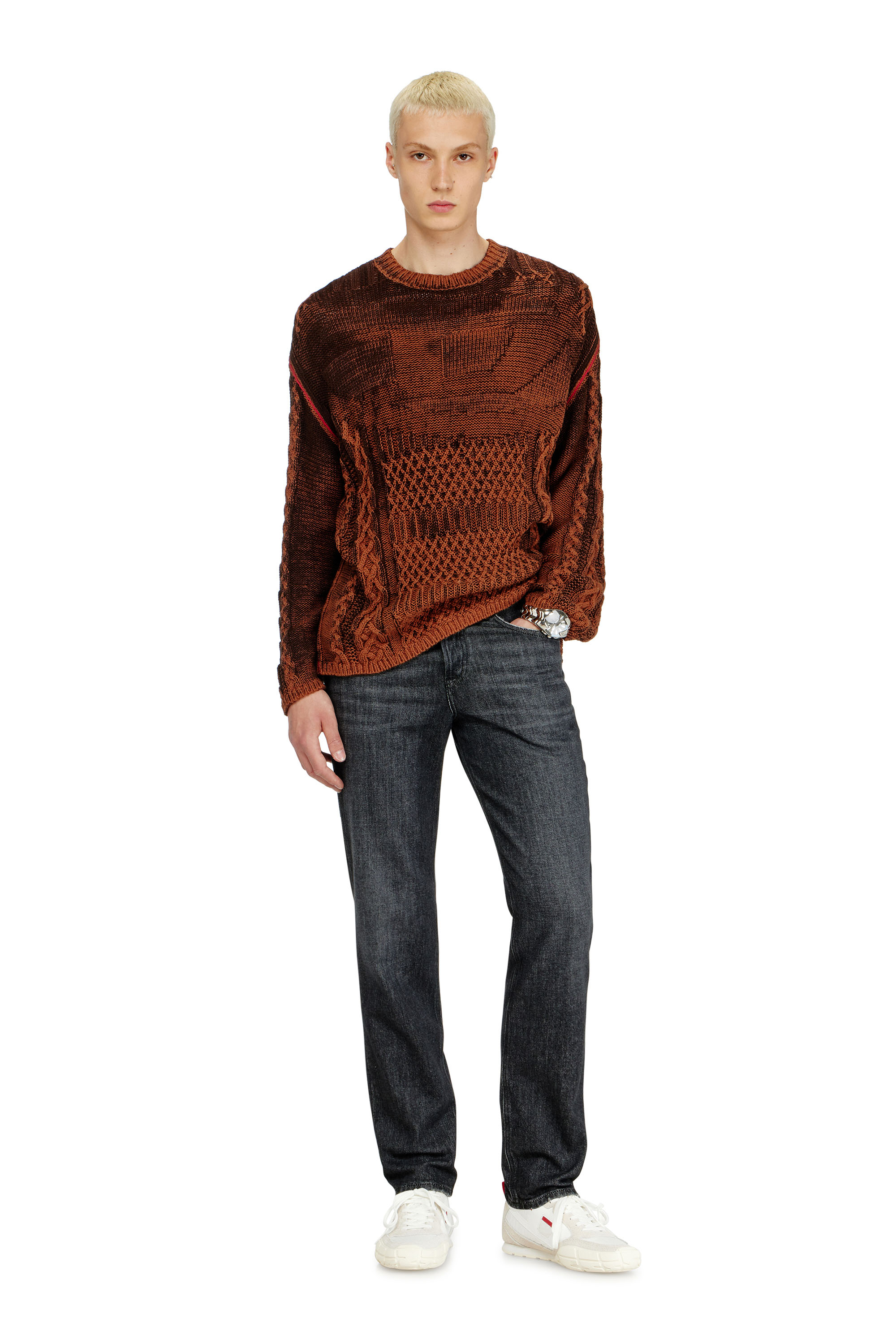 Diesel - Regular Jeans 2023 D-Finitive 09P79 Homme, Noir/Gris fonc&eacute; - Image 2