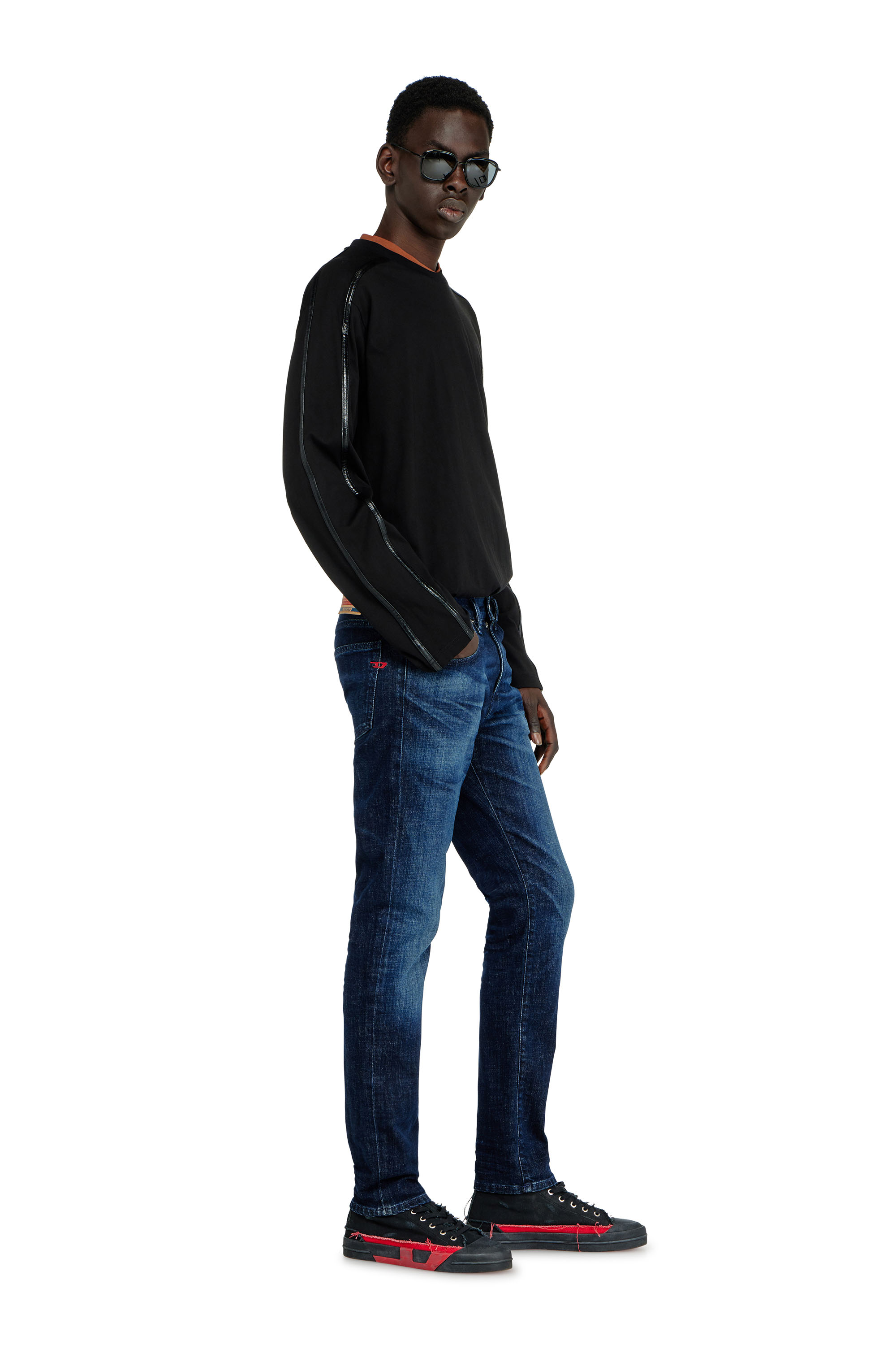 Diesel - Slim Jeans 2019 D-Strukt 0ADBL Homme, Bleu Fonc&eacute; - Image 2